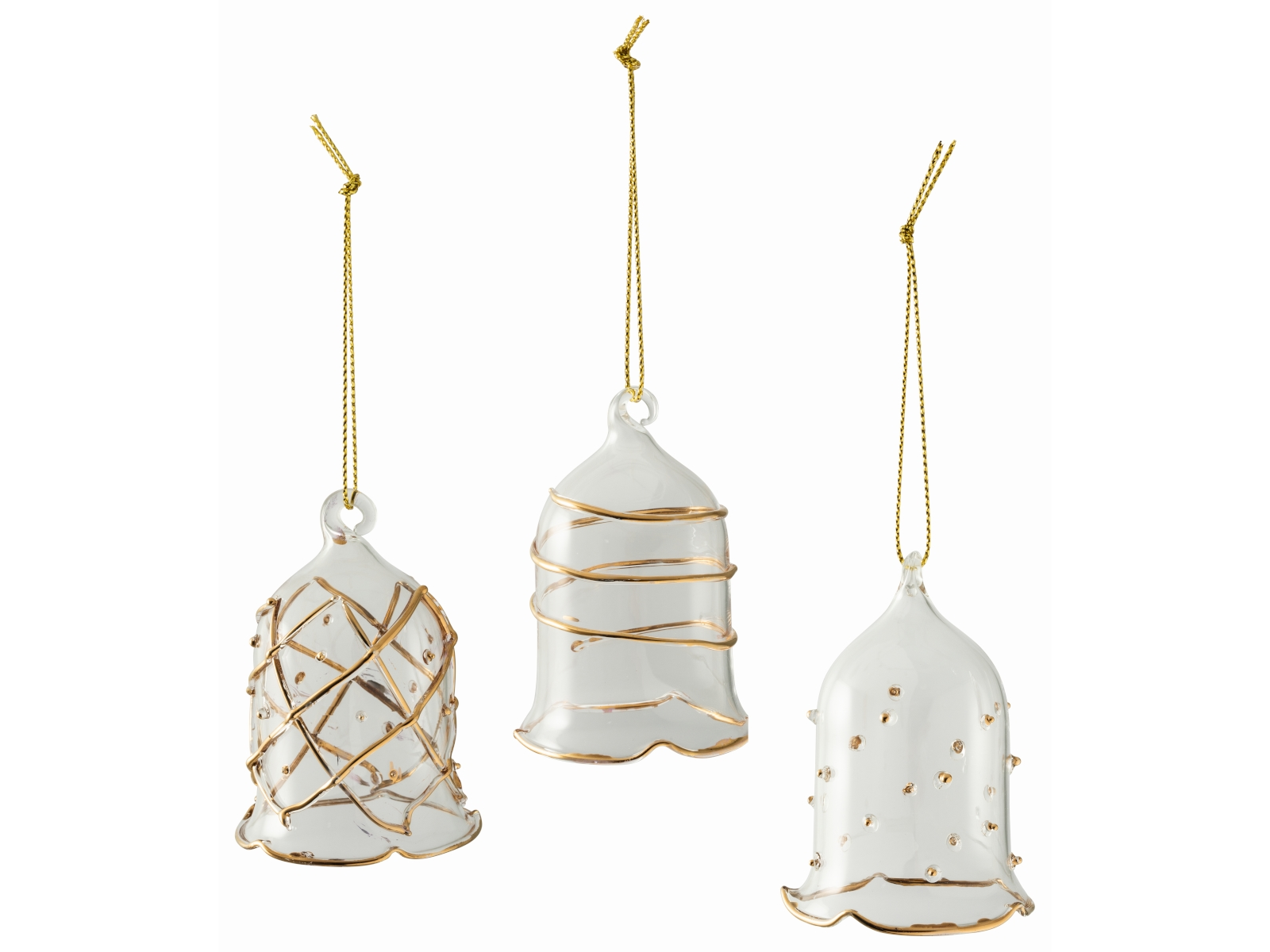 Villeroy & Boch Winter Collage Accessoires Glasglocke gold Set3