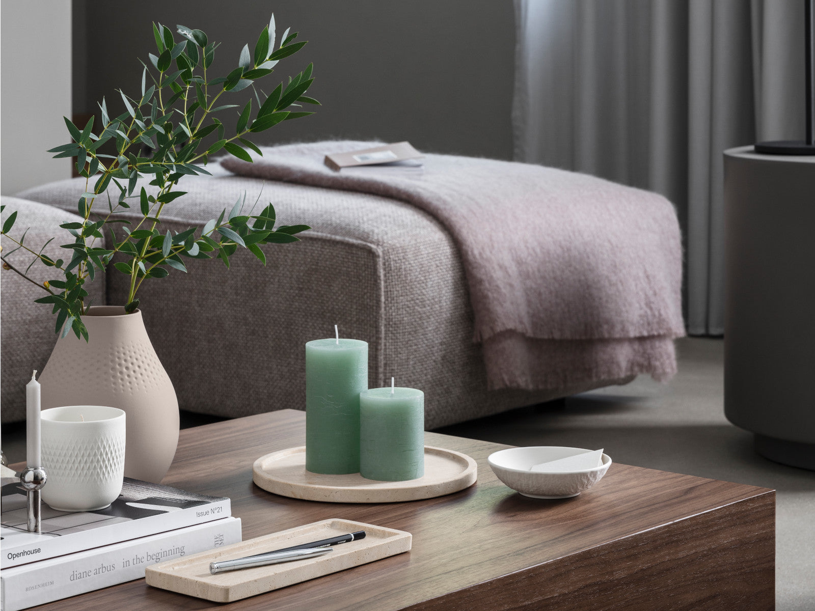 Villeroy & Boch Manufacture Travertine Servierteller 24,5cm Lifestyle 3