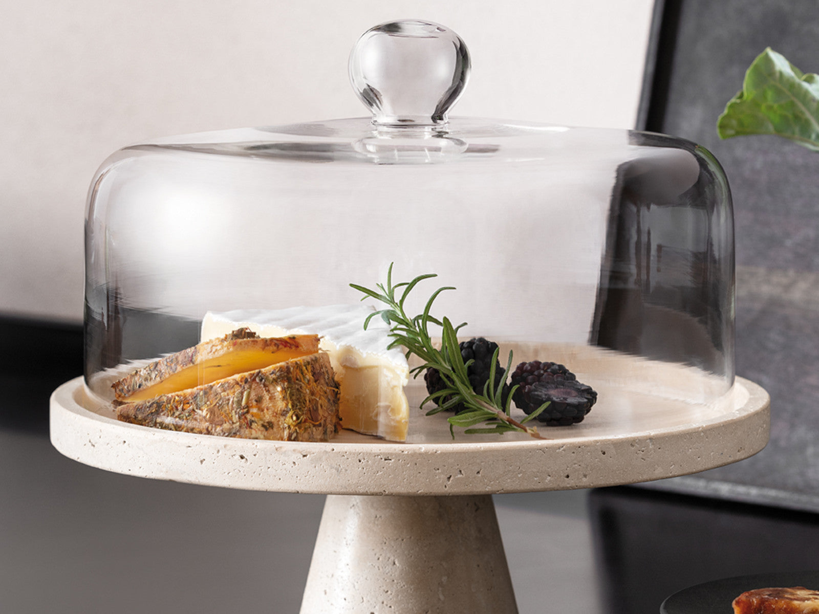 Villeroy & Boch Manufacture Travertine Servierschale mit Fuß 28x10cm Lifestyle 2