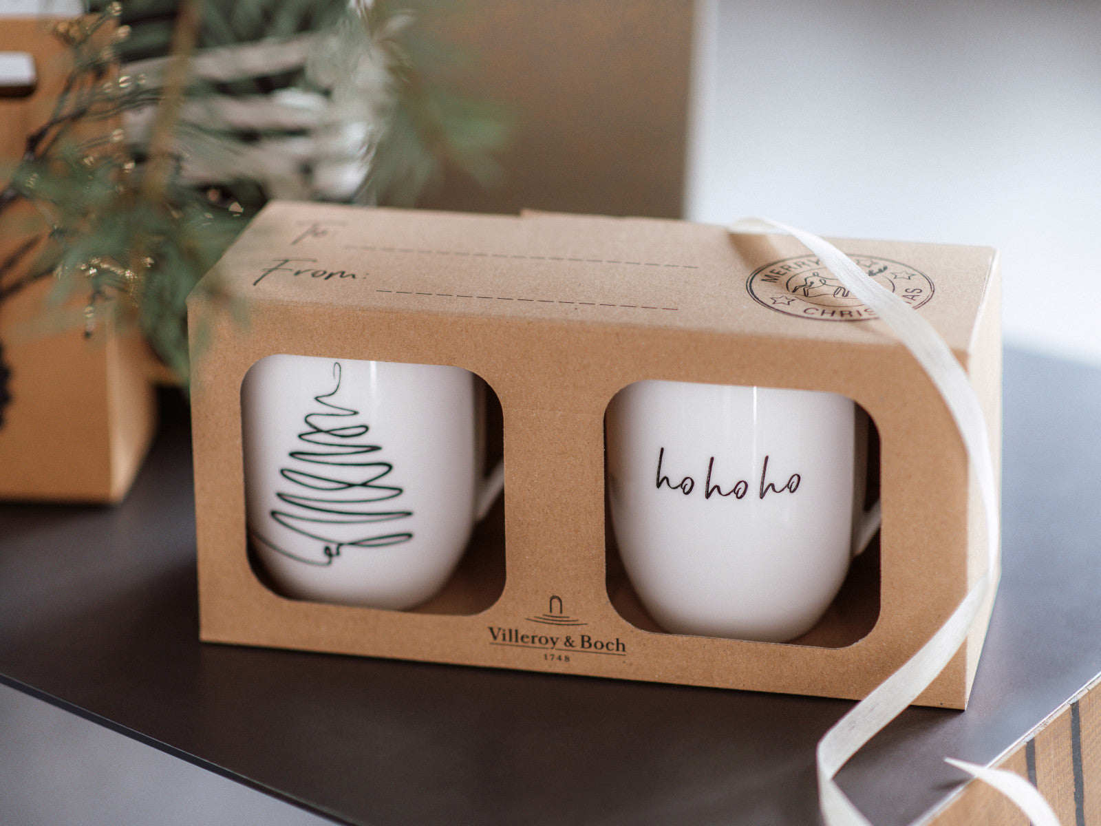 Villeroy & Boch Statement Henkelbecher Baum XMAS 0,29l Set 2tlg Lifestyle 3