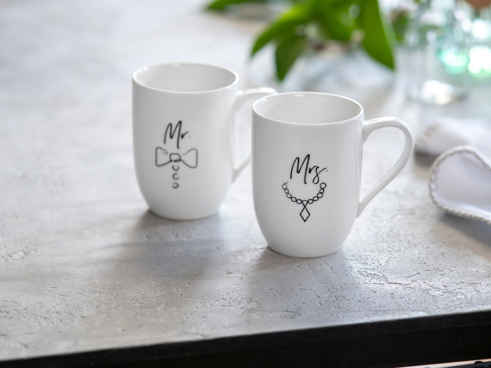 Villeroy & Boch Statement Mr and Mrs Henkelbecher 0,29l Set 2tlg Lifestyle 1