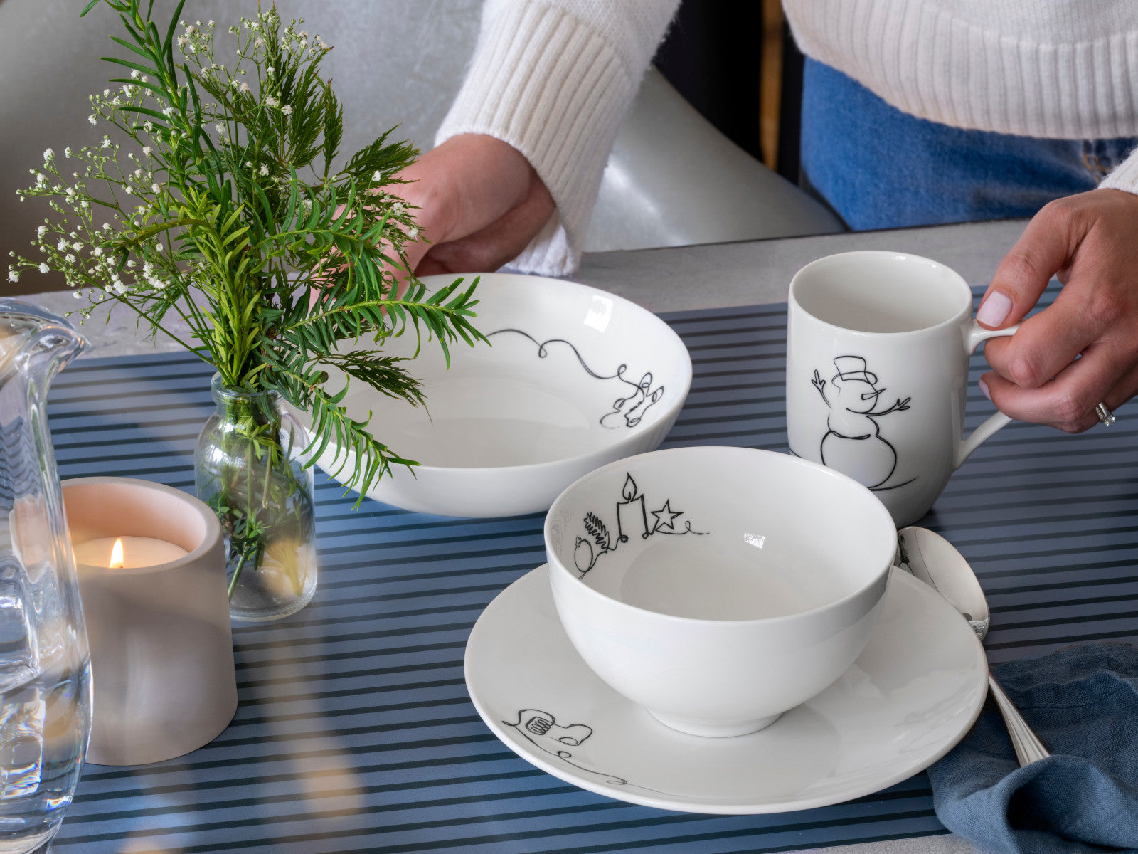 Villeroy & Boch Statement Lines Schale flach XMAS 18,5cm Lifestyle 2