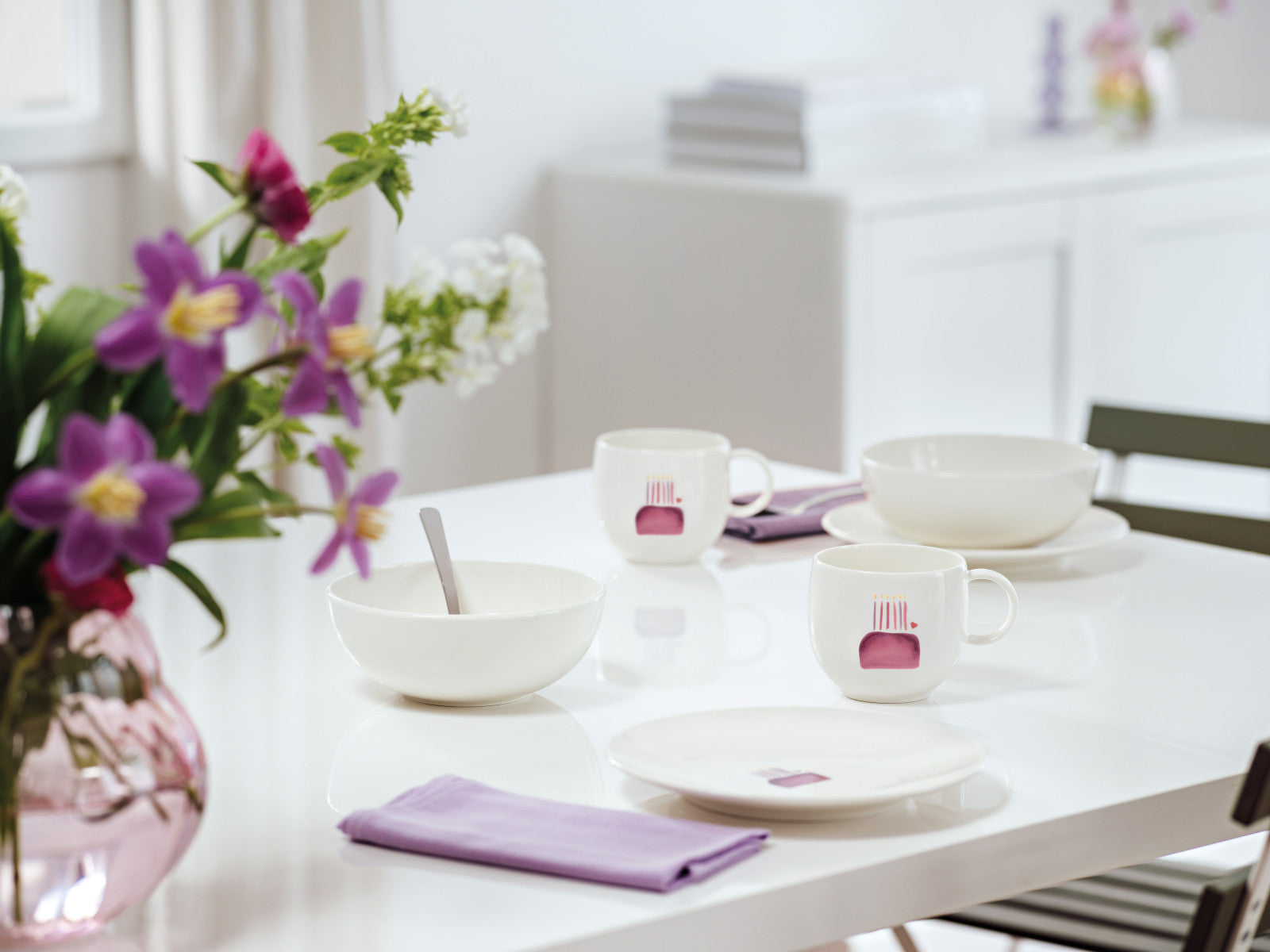 Villeroy & Boch With Love Frühstücksteller Happy Birthday 21cm Lifestyle 2