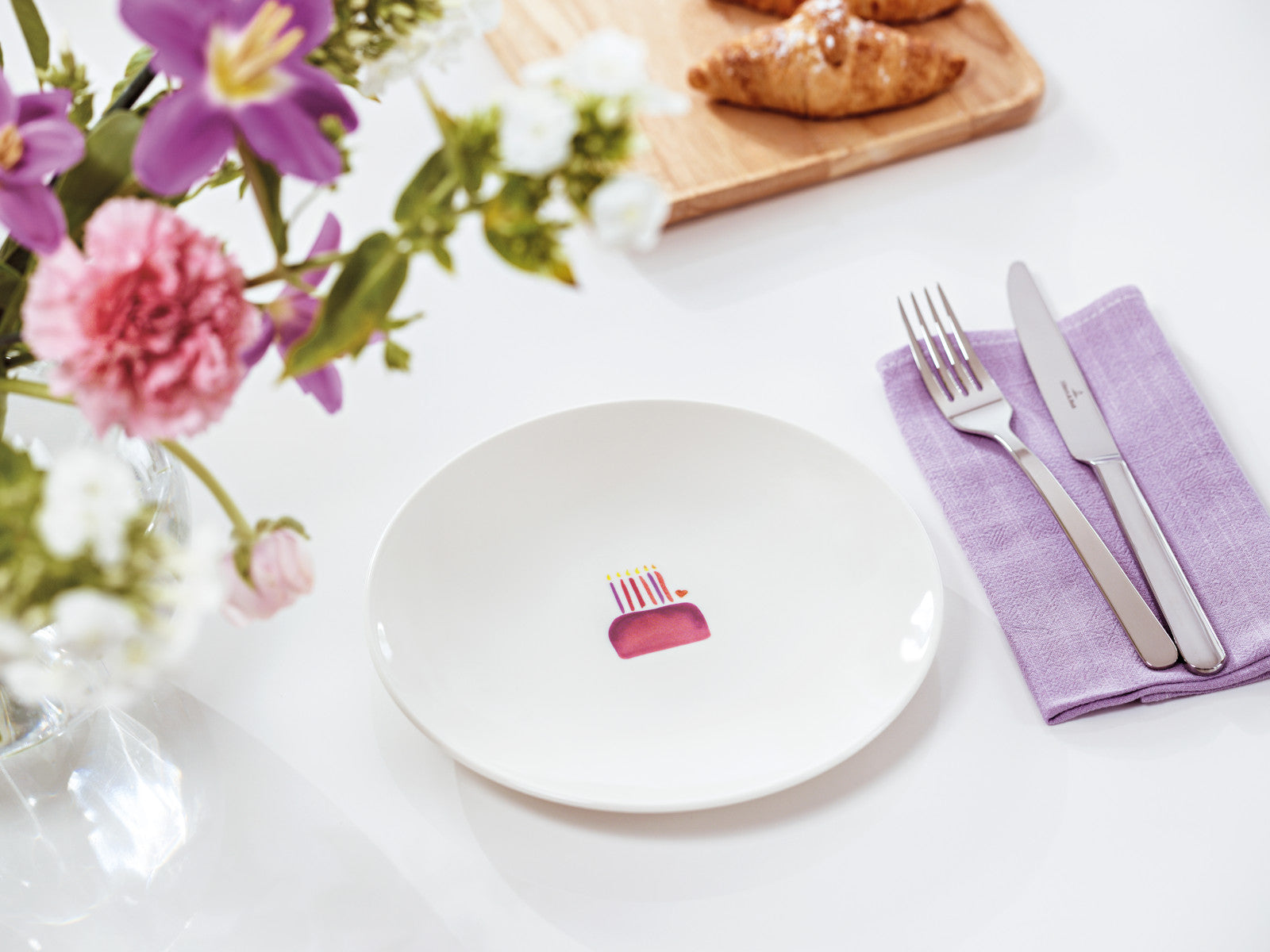 Villeroy & Boch With Love Frühstücksteller Happy Birthday 21cm Lifestyle 1