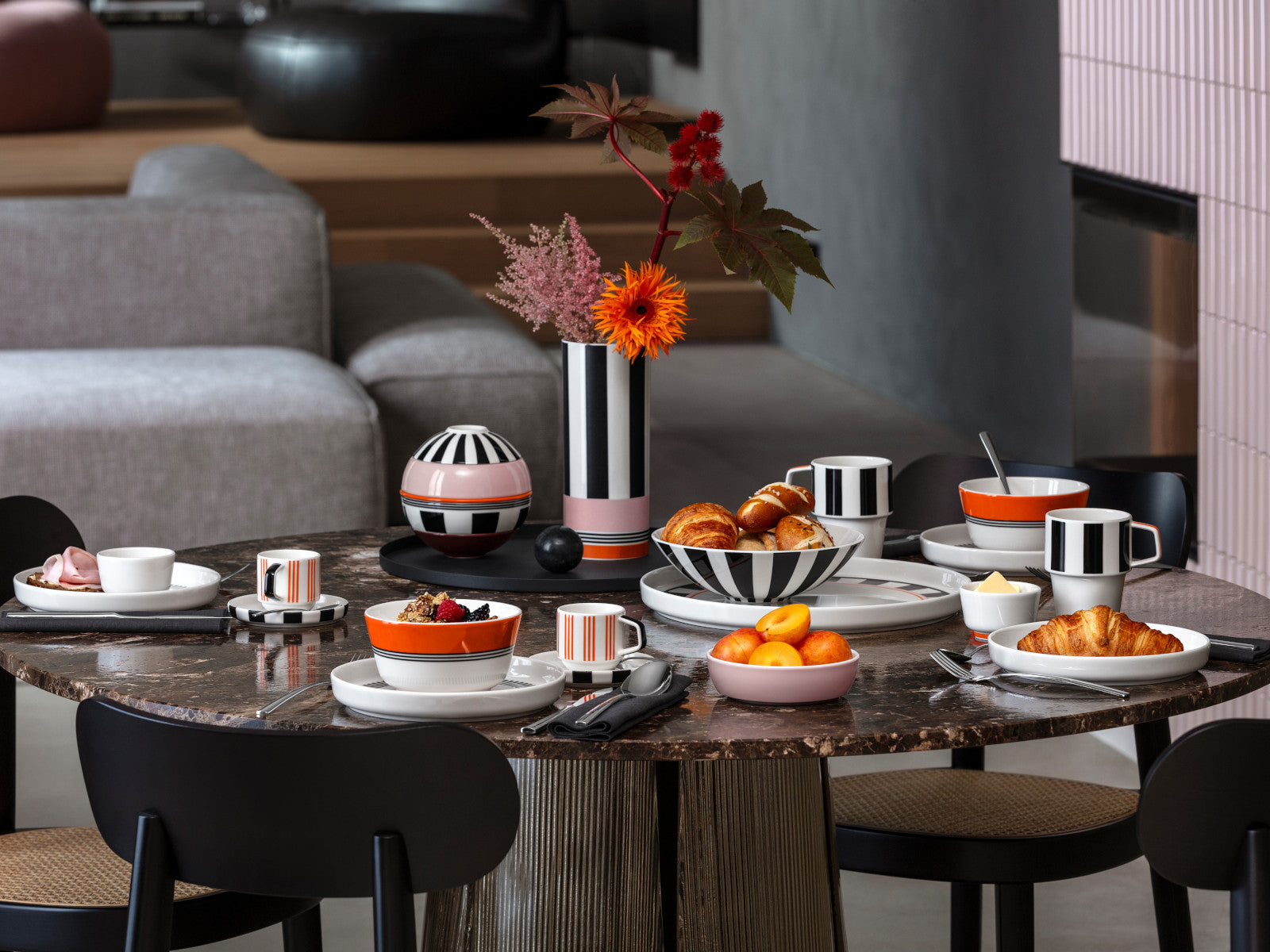 Villeroy & Boch Memphis Collection Servierteller 33cm Lifestyle 2