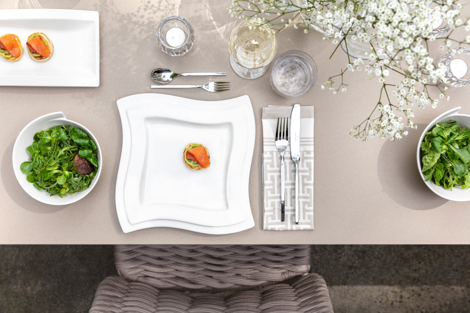 Villeroy & Boch New Wave Speiseteller 27 cm Lifestyle 1