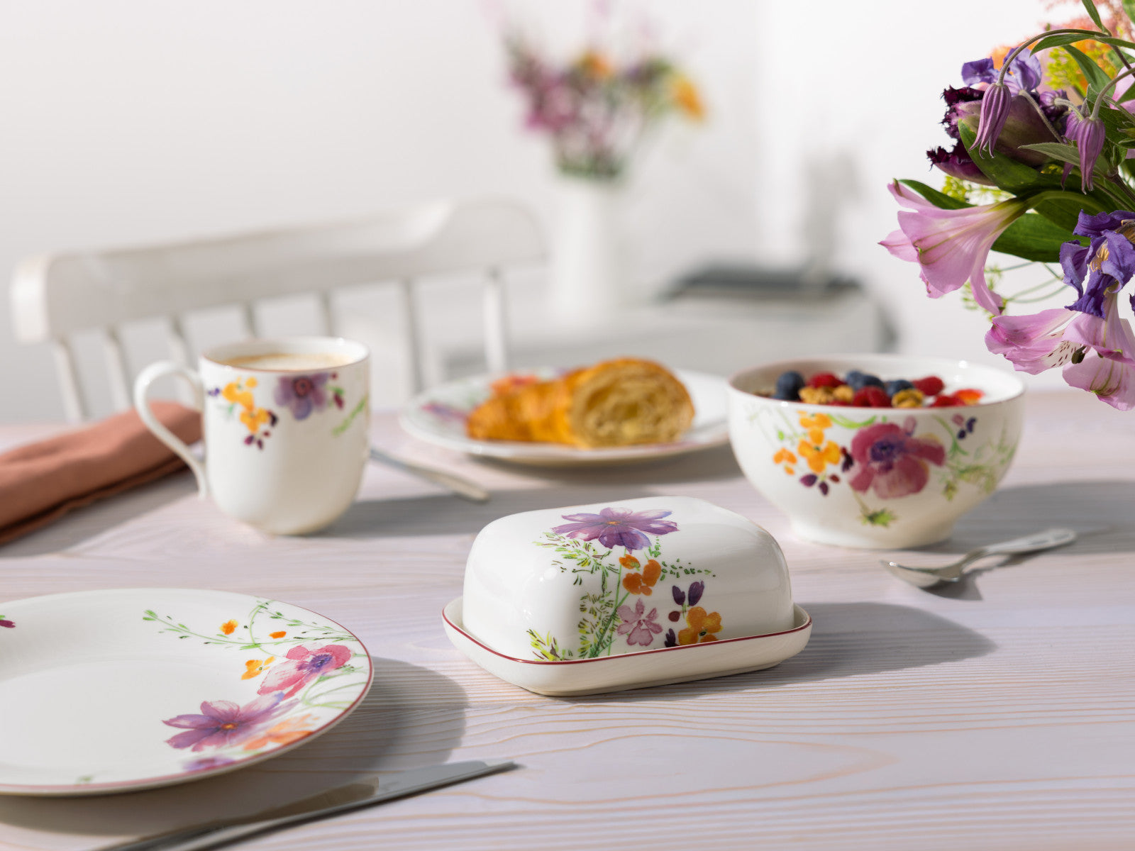 Villeroy & Boch Mariefleur Basic Butterdose 15cm Lifestyle 1