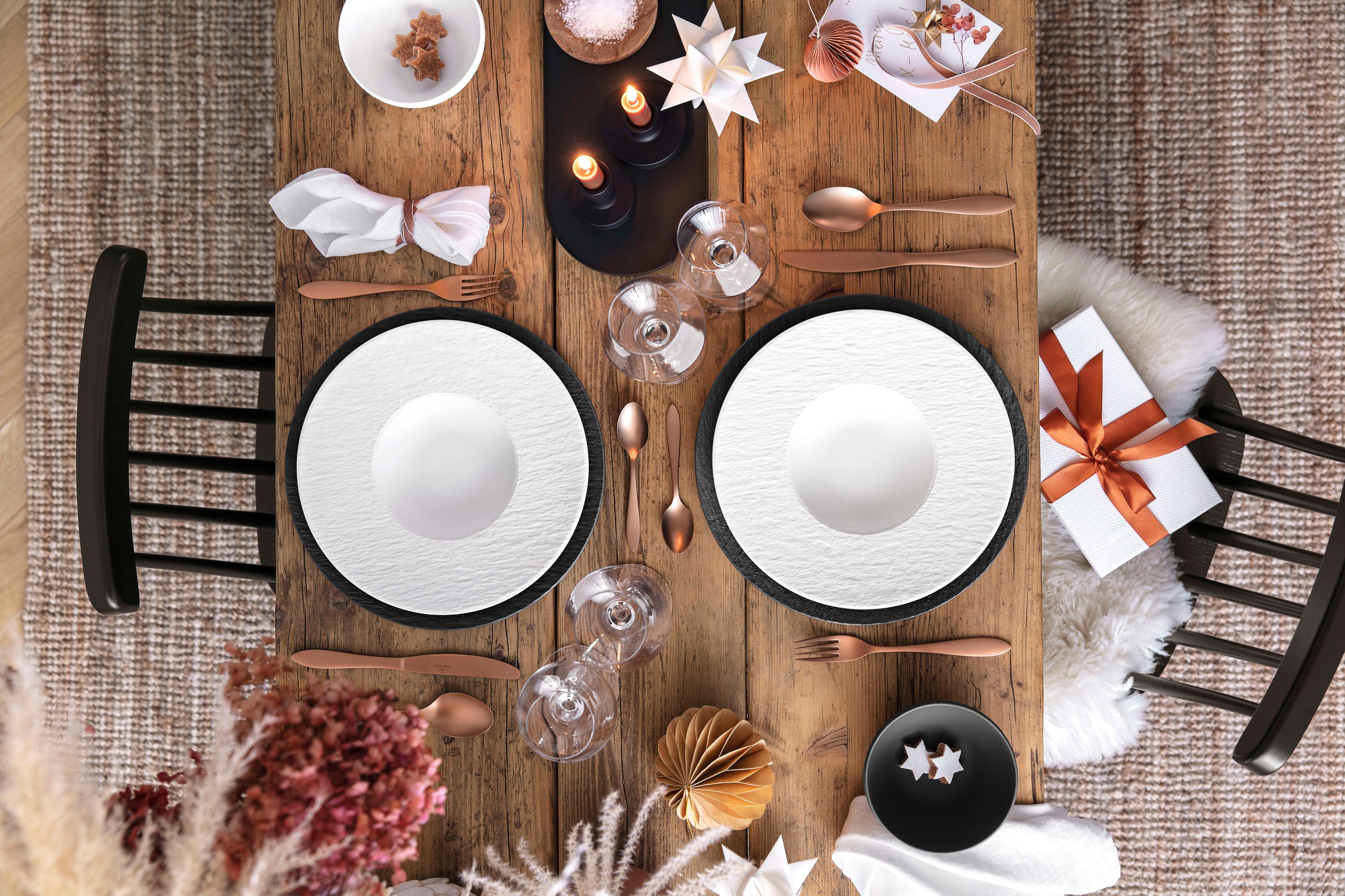 Villeroy & Boch Manufacture Rock blanc Schale tief 29 cm Set6 - Produktbild 4