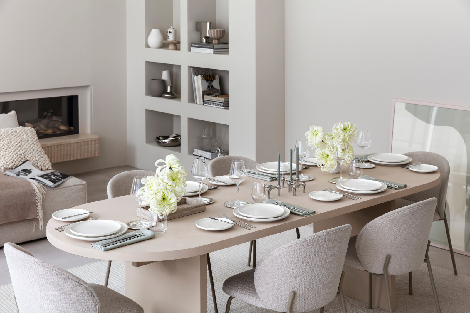 Villeroy & Boch Afina Gourmetteller weiß 32cm Lifestyle 3