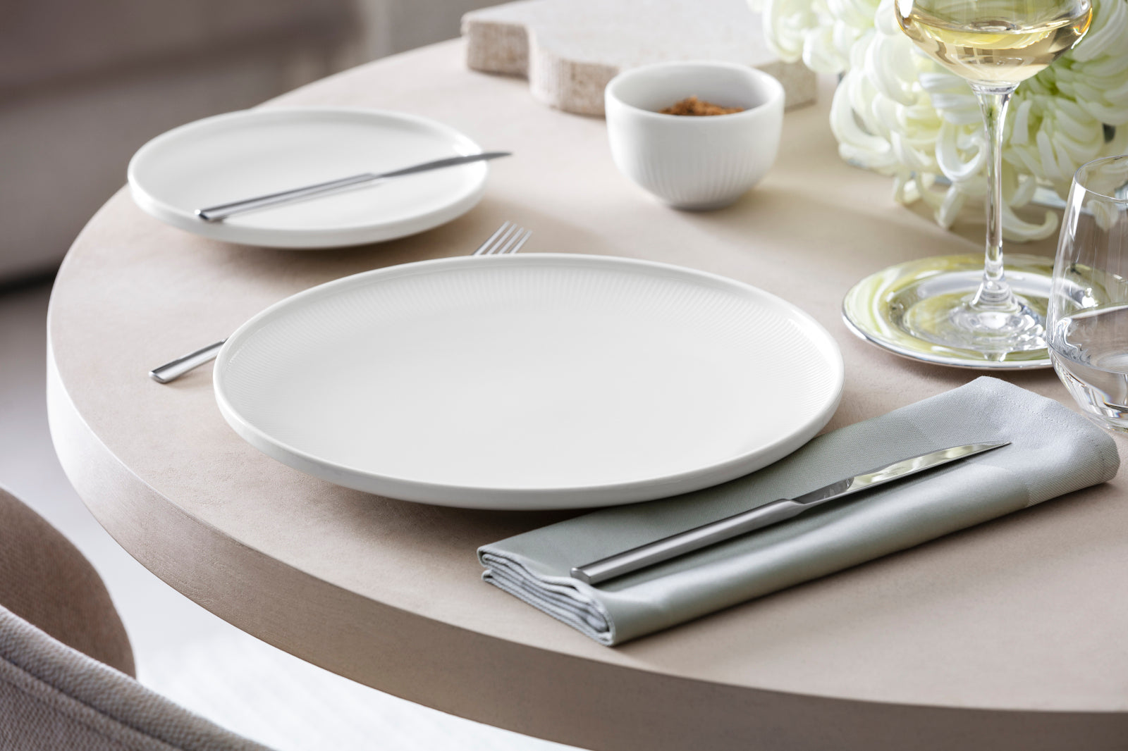 Villeroy & Boch Afina Speiseteller weiß 27cm Lifestyle 2