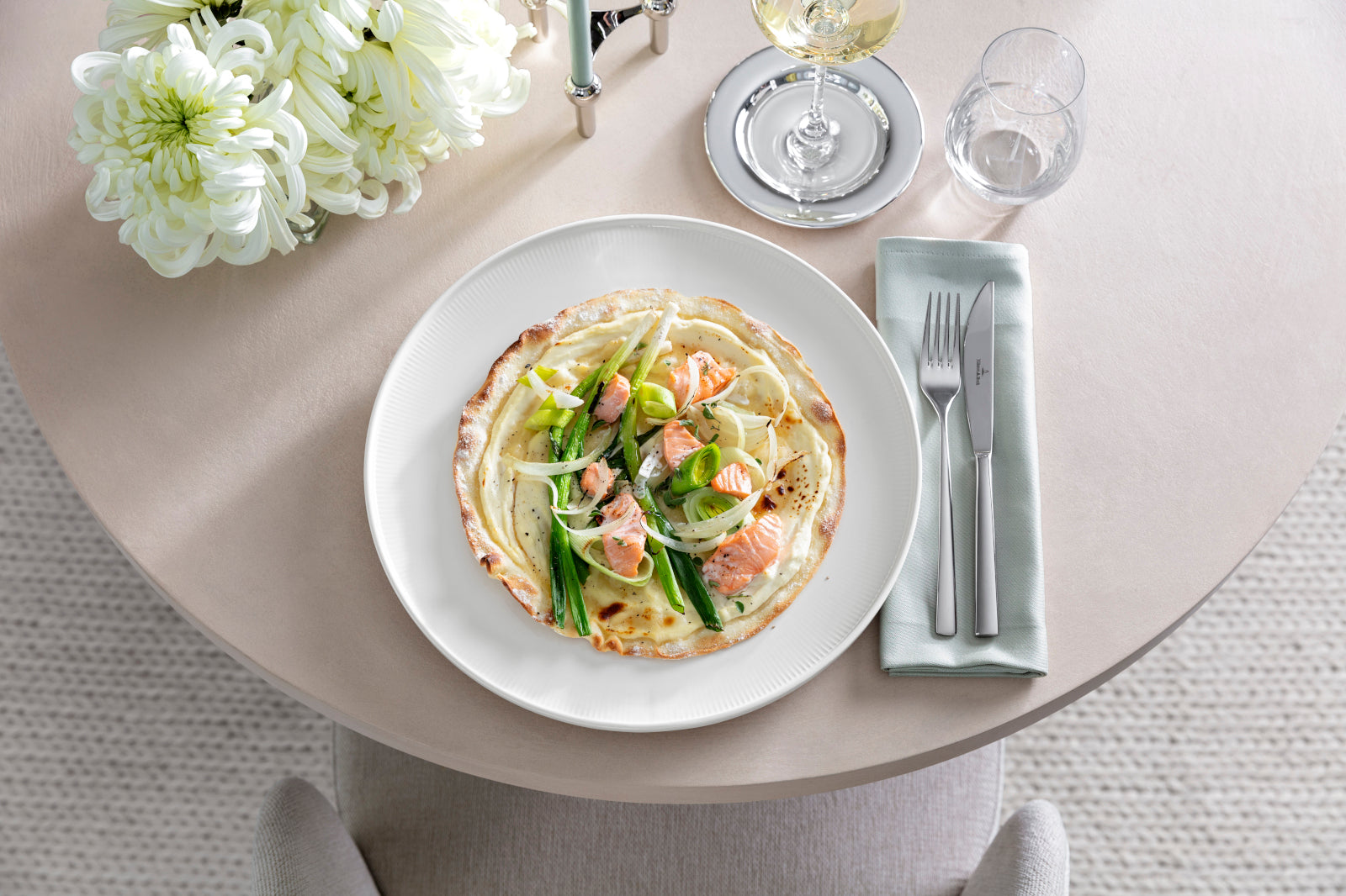 Villeroy & Boch Afina Gourmetteller weiß 32cm Set6 Lifestyle 1