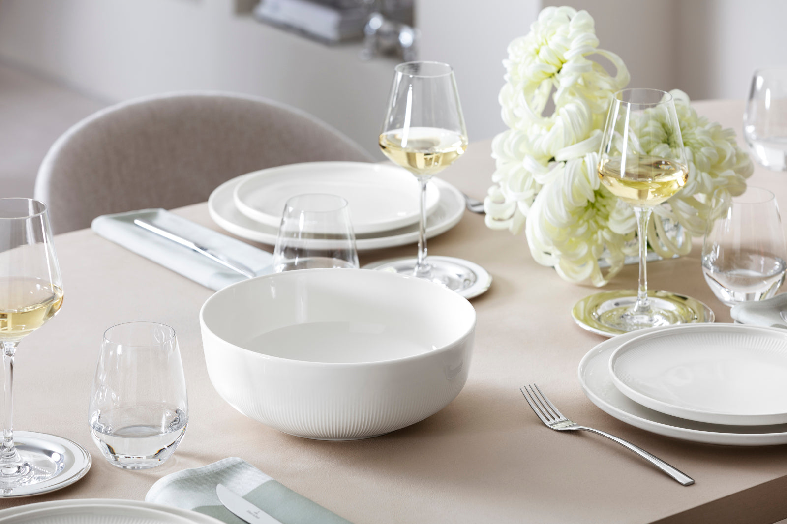 Villeroy & Boch Afina Schüssel weiß 24cm Lifestyle 3