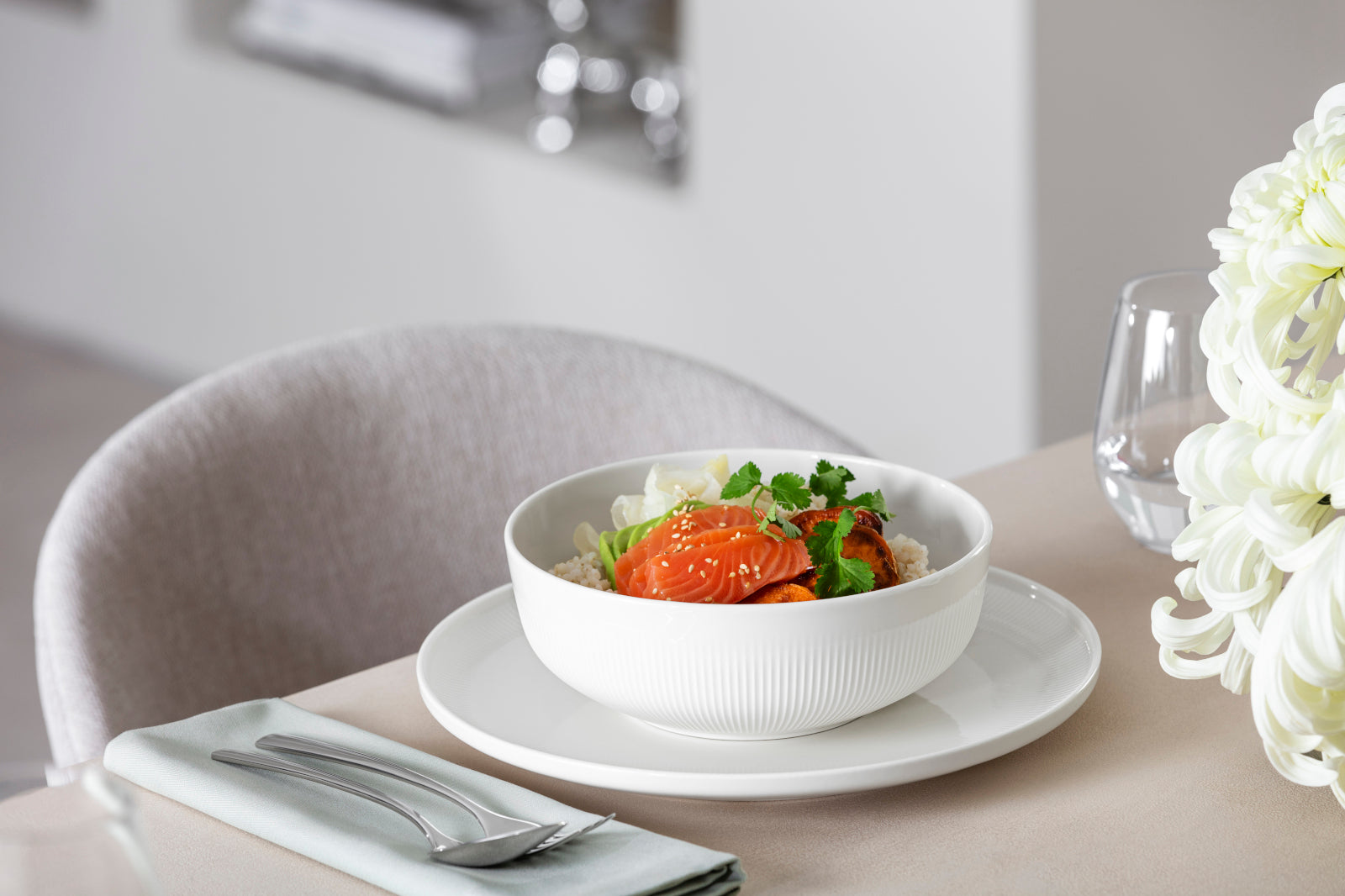 Villeroy & Boch Afina Schüssel weiß 19,5cm Lifestyle 2