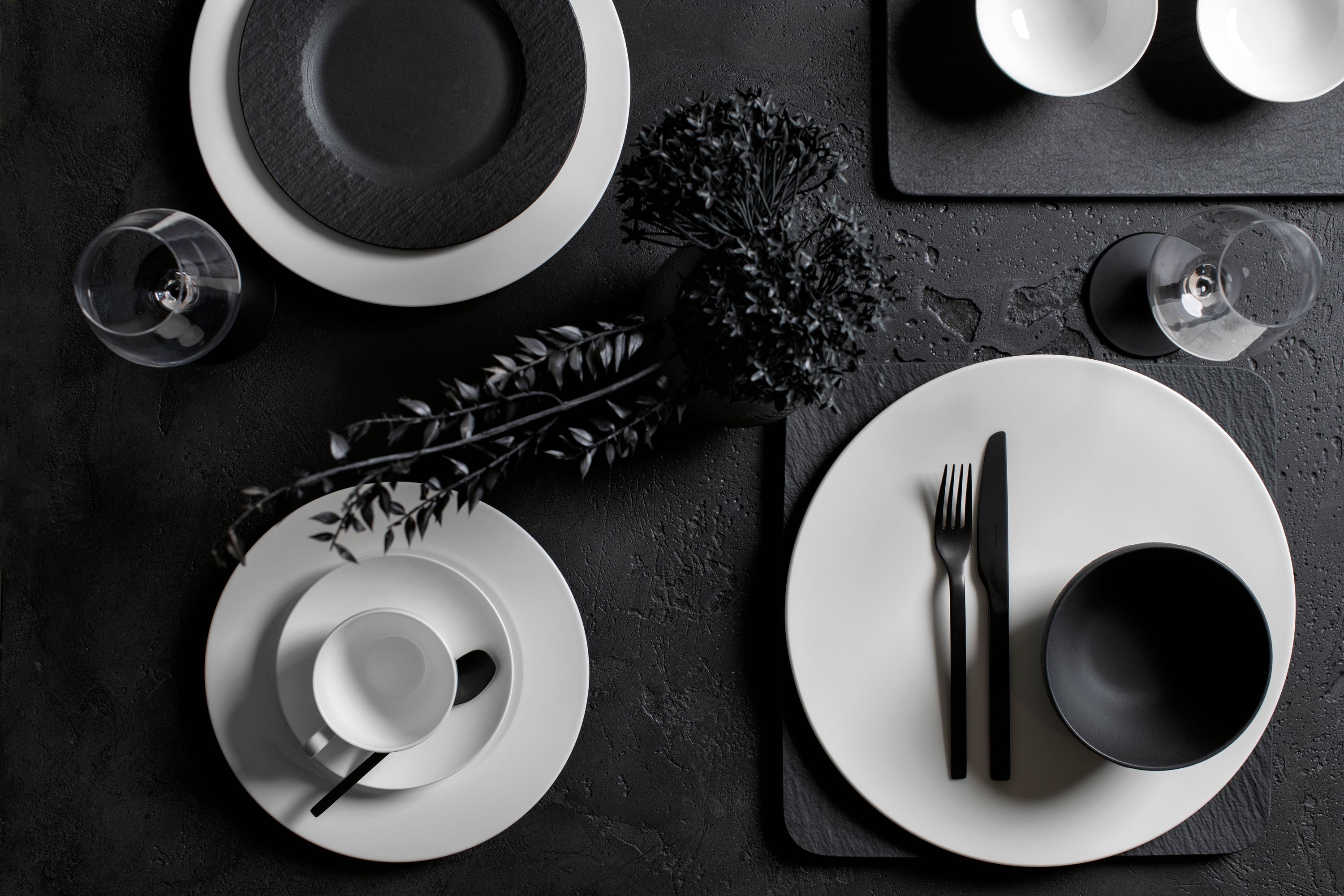 Villeroy & Boch Manufacture Rock Set 18tlg + Besteckset Leandra - Produktbild 6