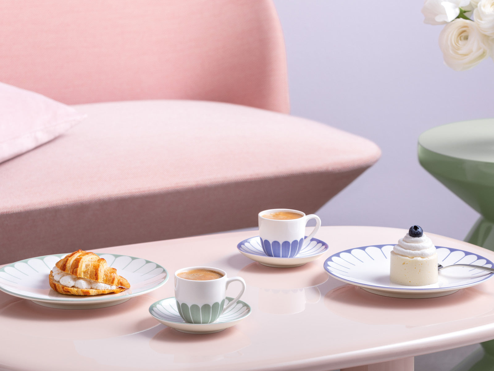 Villeroy & Boch Fleur bleu Speiseteller 26,5cm Lifestyle 2