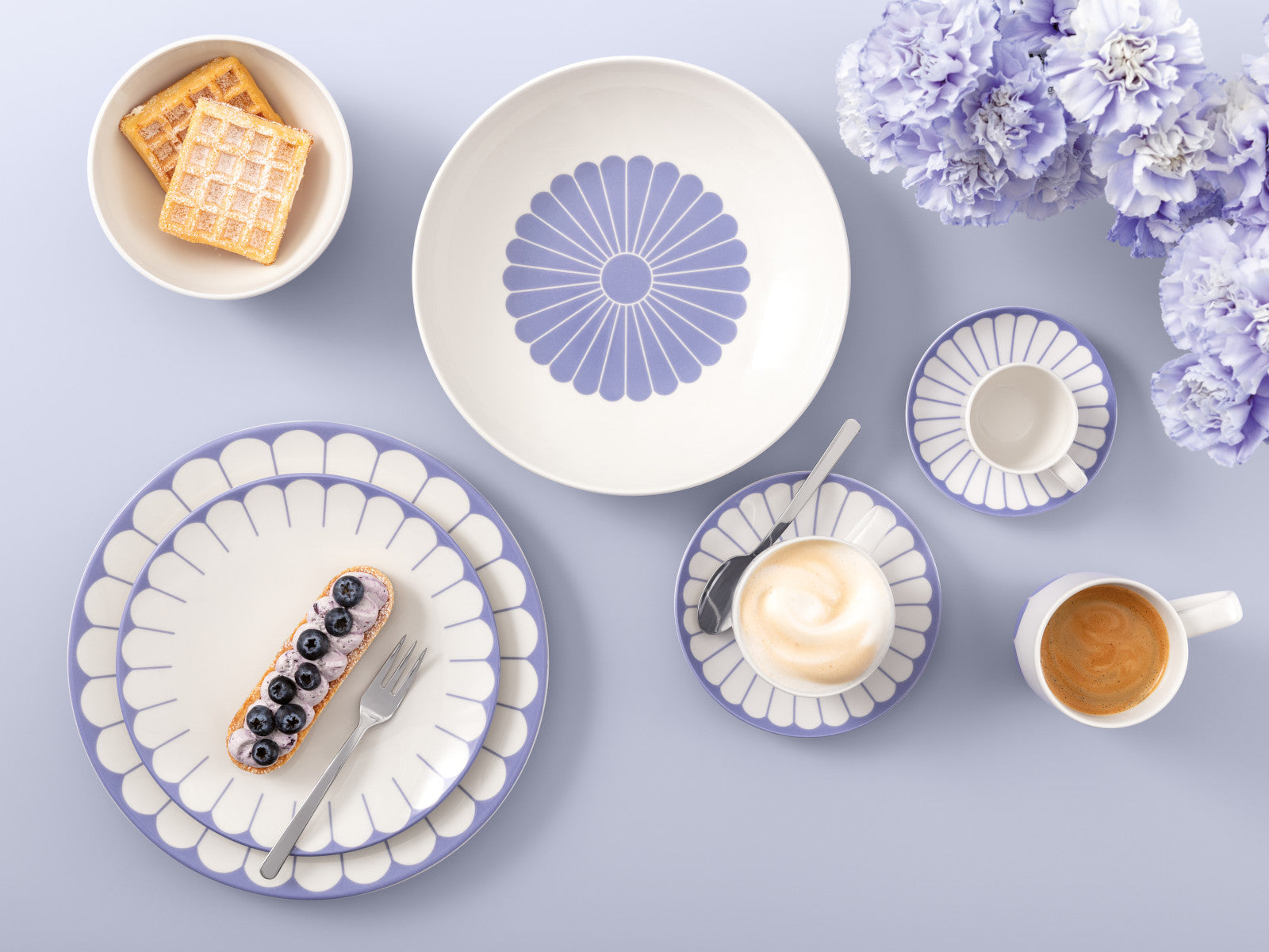 Villeroy & Boch Fleur bleu Kaffeetasse 0,16l Lifestyle 1