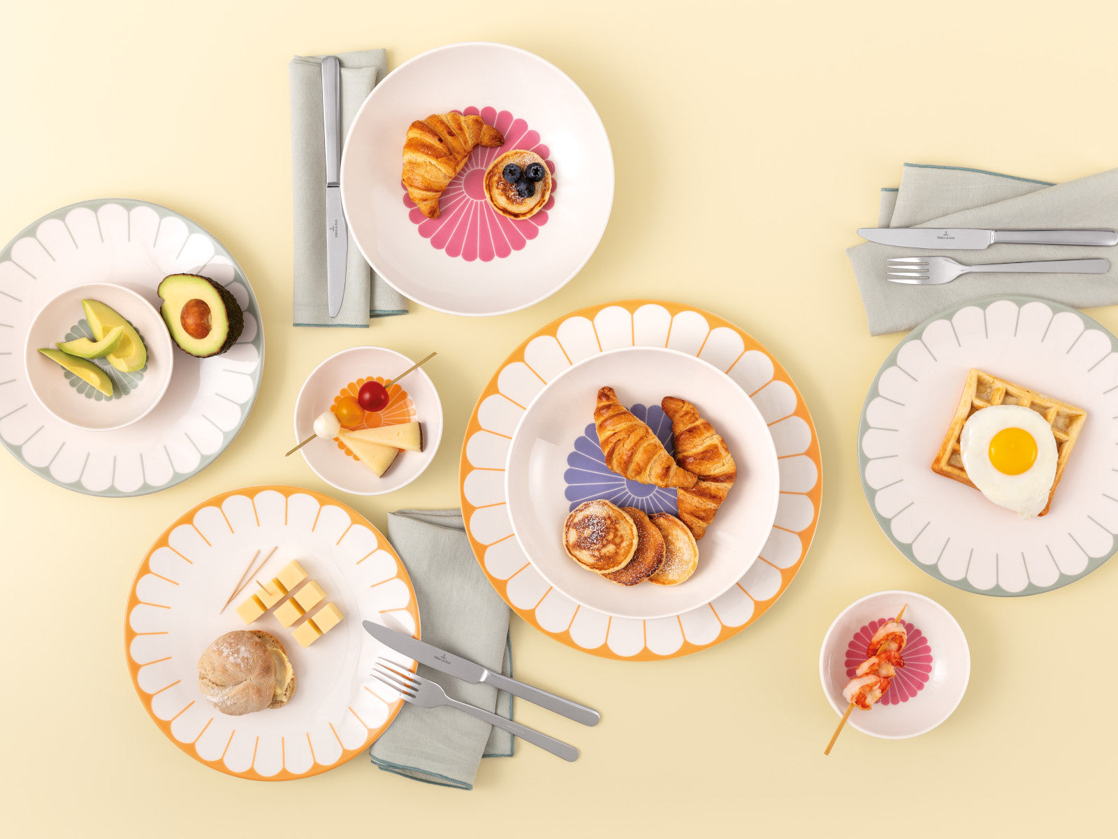 Villeroy & Boch Fleur couleur Servierteller 32cm Lifestyle 3