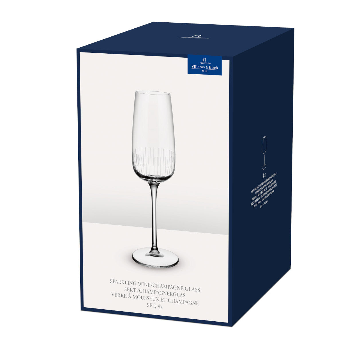 Villeroy & Boch Afina Sekt-/Champagnerglas 4tlg Freisteller 2