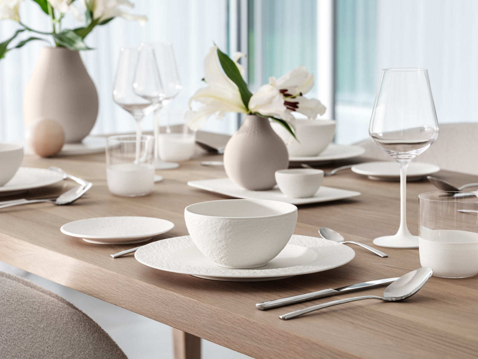 Villeroy & Boch Manufacture Rock blanc Rotweinglas Set 4tlg Lifestyle 6