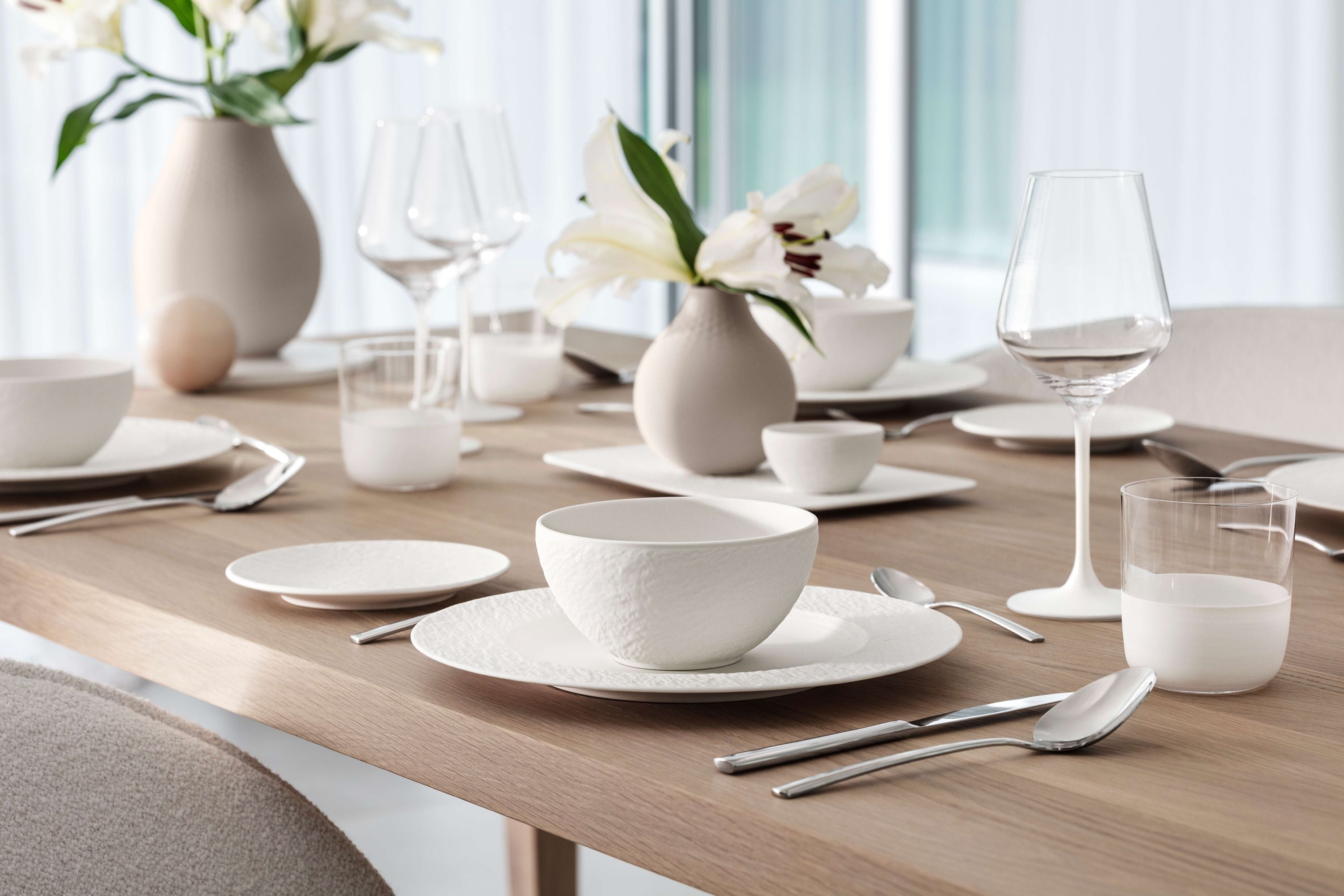 Villeroy & Boch Manufacture Rock blanc Starterset 36tlg