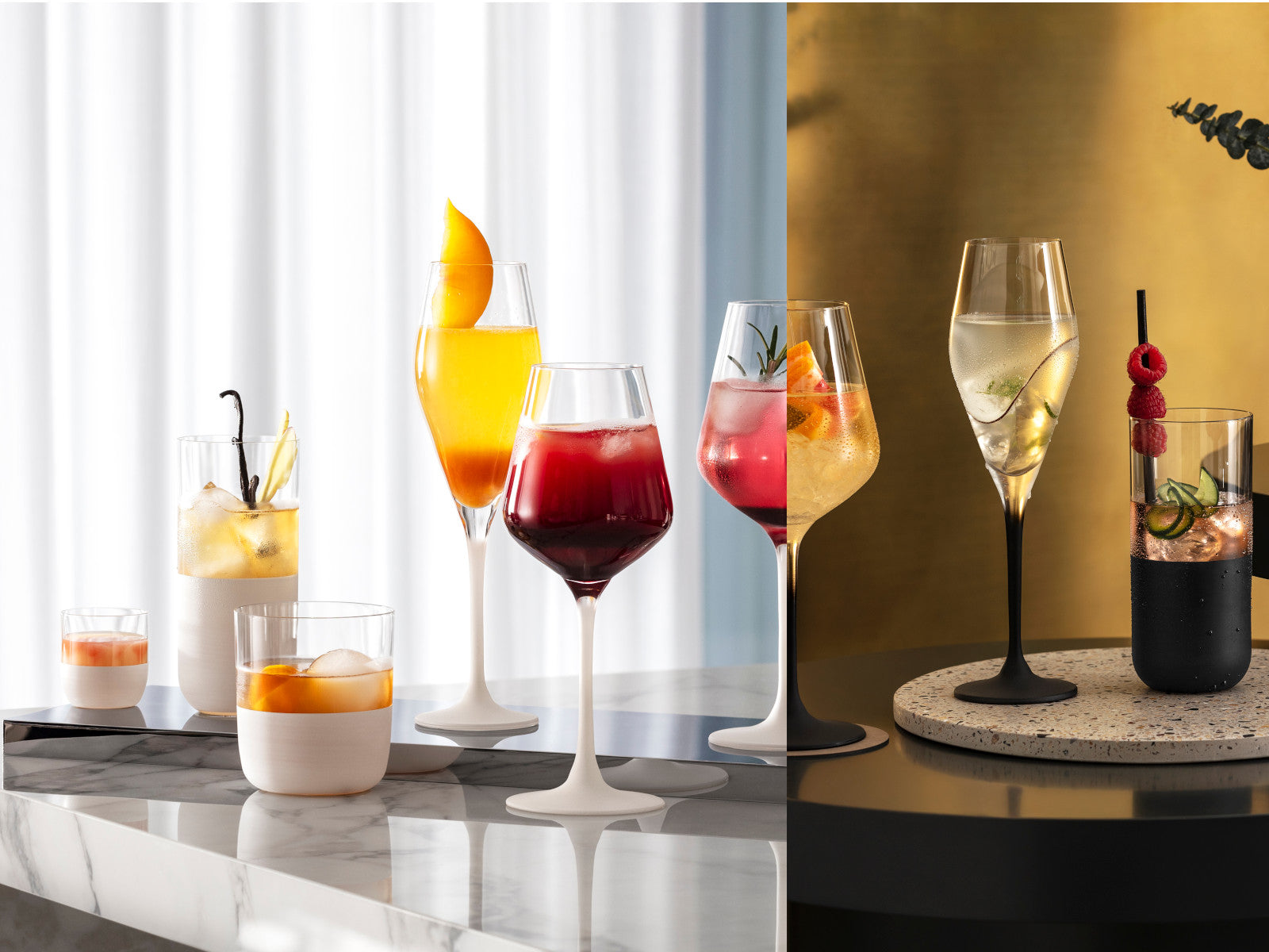 Villeroy & Boch Manufacture Rock blanc Rotweinglas Set 4tlg Lifestyle 5