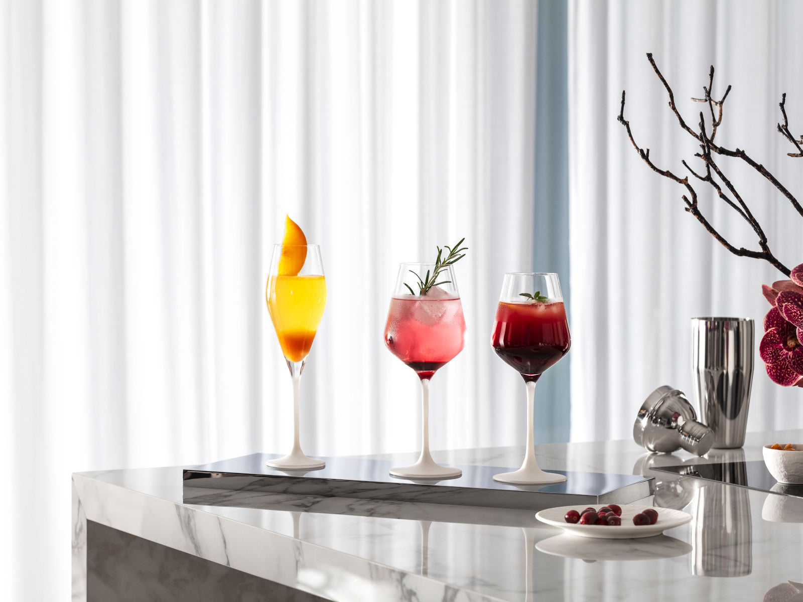 Villeroy & Boch Manufacture Rock blanc Rotweinglas Set 4tlg Lifestyle 3