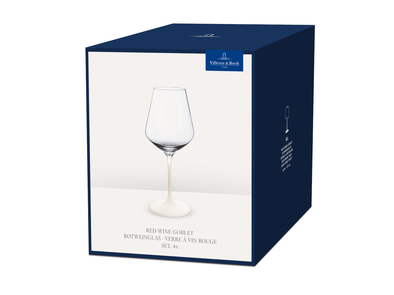 Villeroy & Boch Manufacture Rock blanc Rotweinglas Set 4tlg Freisteller 2