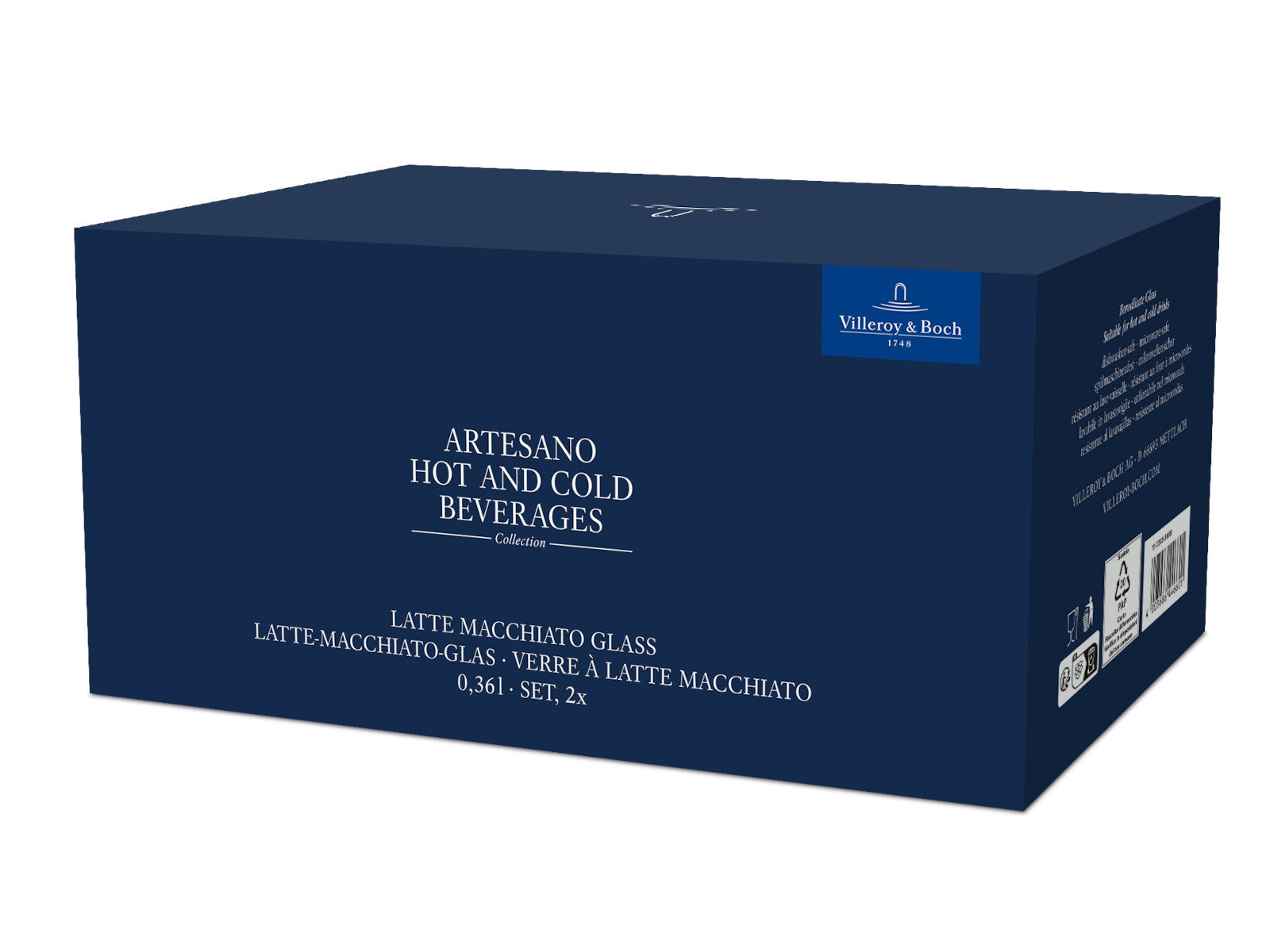 Villeroy & Boch Artesano Hot&Cold Beverages Latte-Glas 0,36l Set 2tlg Freisteller 3