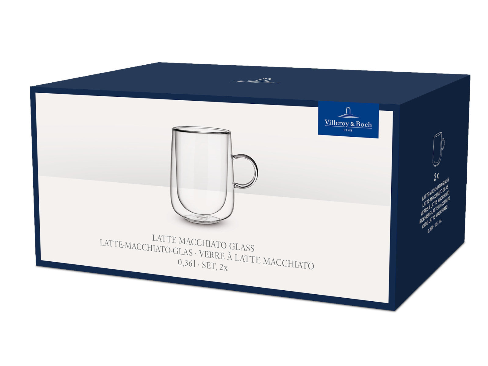 Villeroy & Boch Artesano Hot&Cold Beverages Latte-Glas 0,36l Set 2tlg Freisteller 2