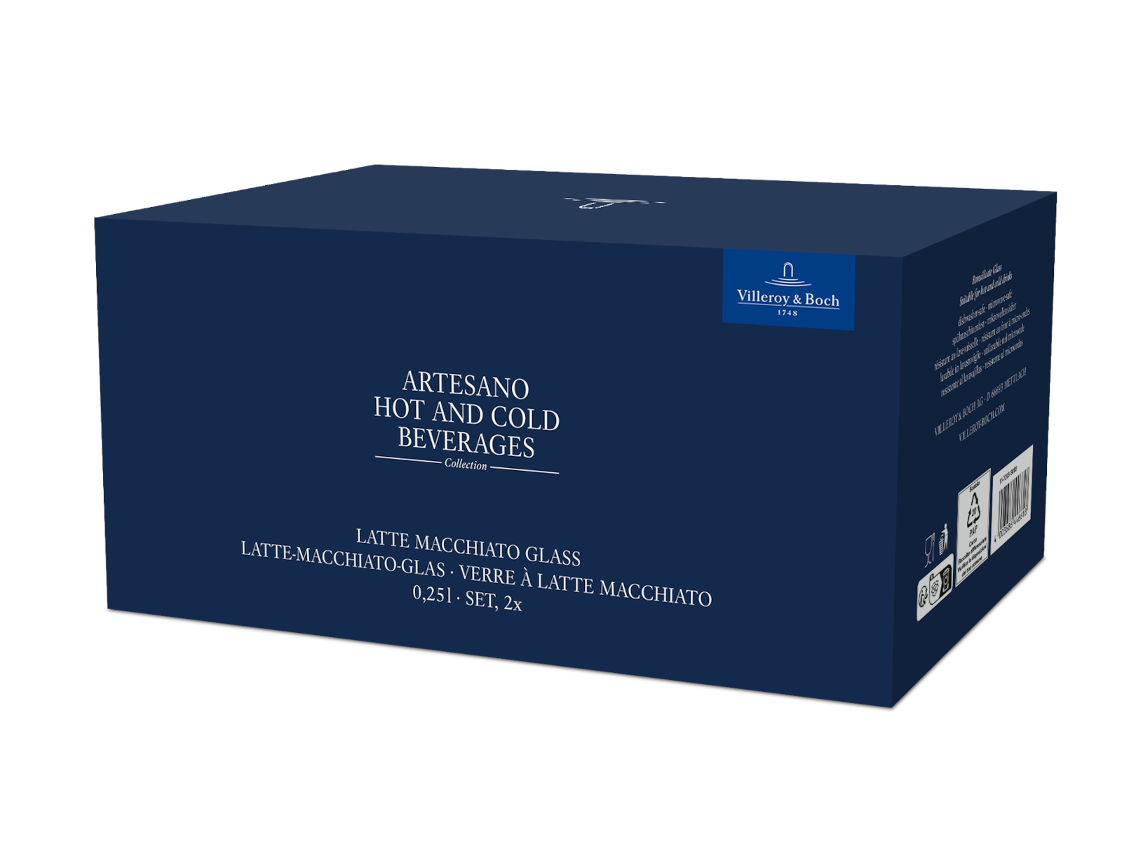 Villeroy & Boch Artesano Hot&Cold Beverages Latte-Glas 0,25l Set 2tlg Freisteller 3