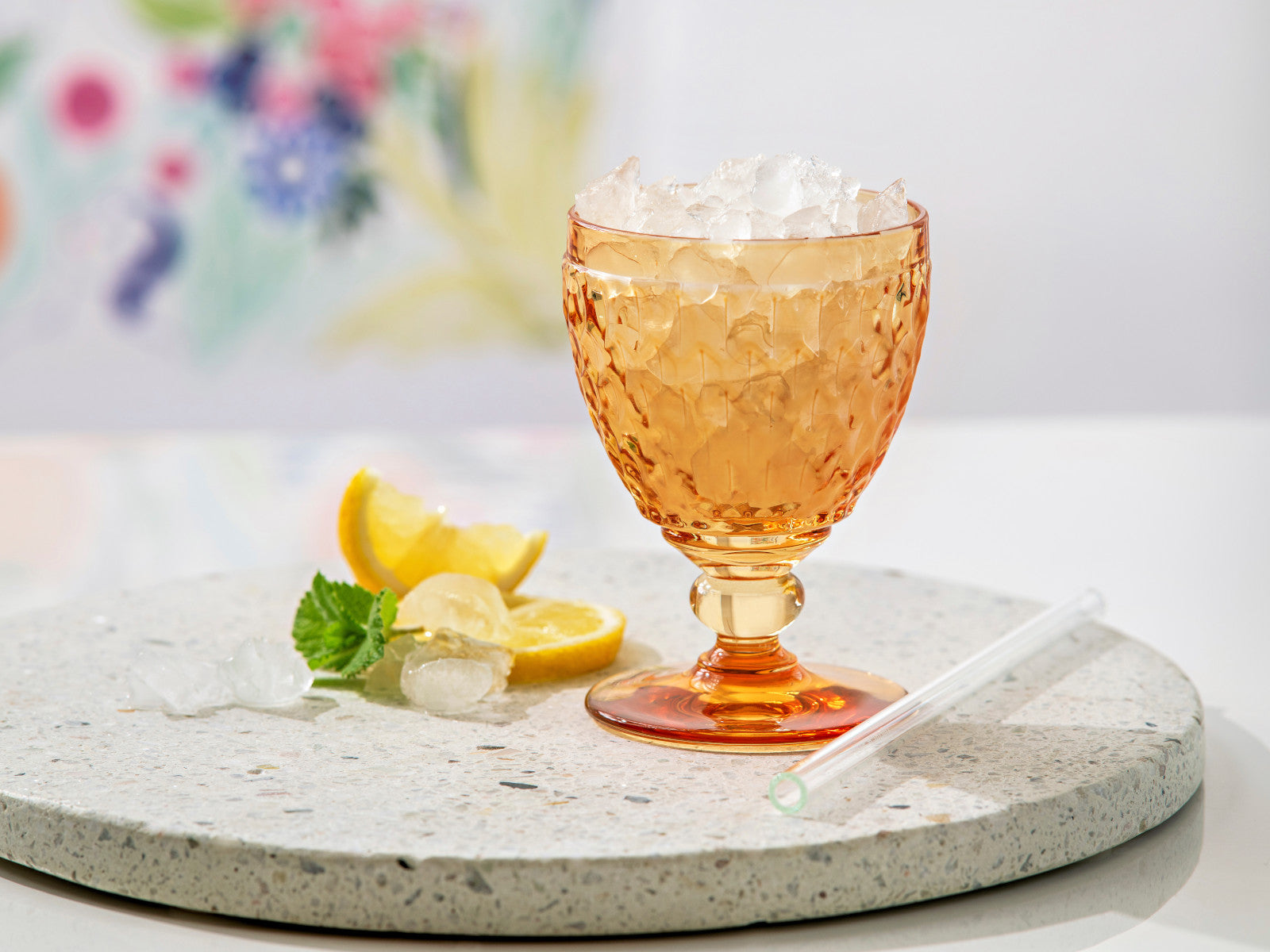 Villeroy & Boch Boston Saffron Weißweinglas gelb 0,125l Lifestyle 1