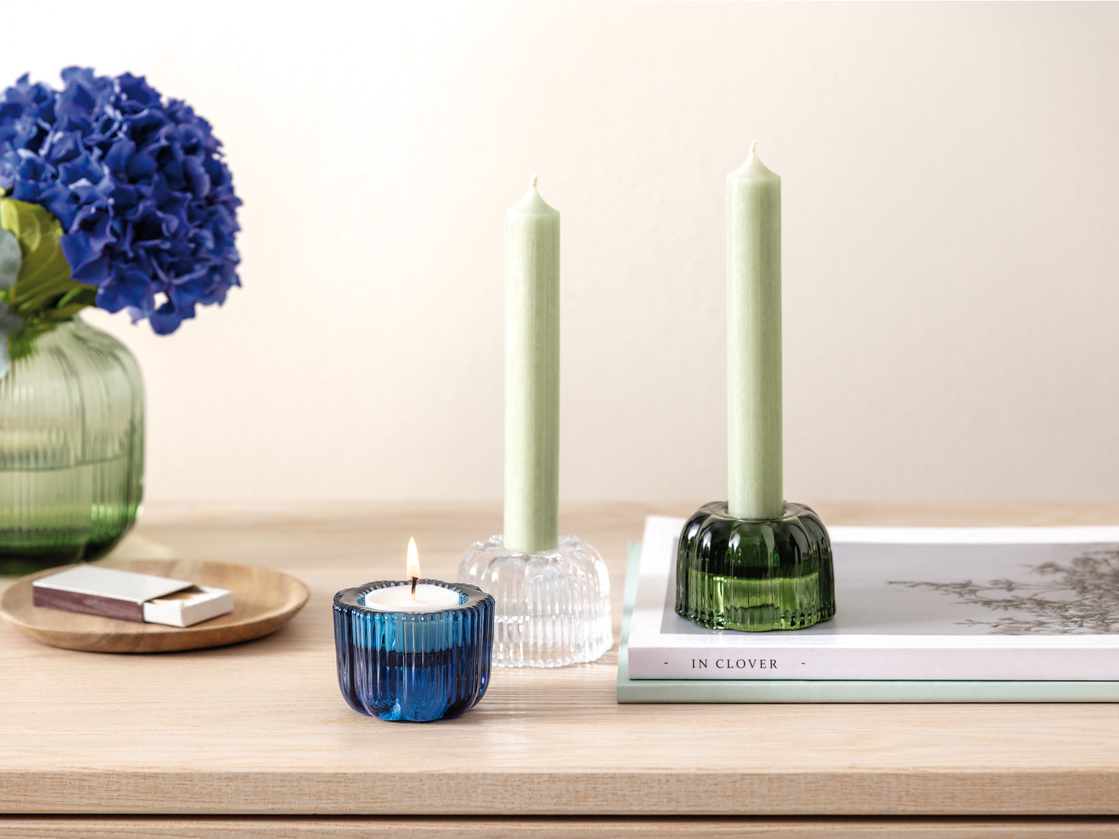 4003686446564 Villeroy & Boch Fleur bleu Kerzenständer 2 in 1 Lifestyle 2