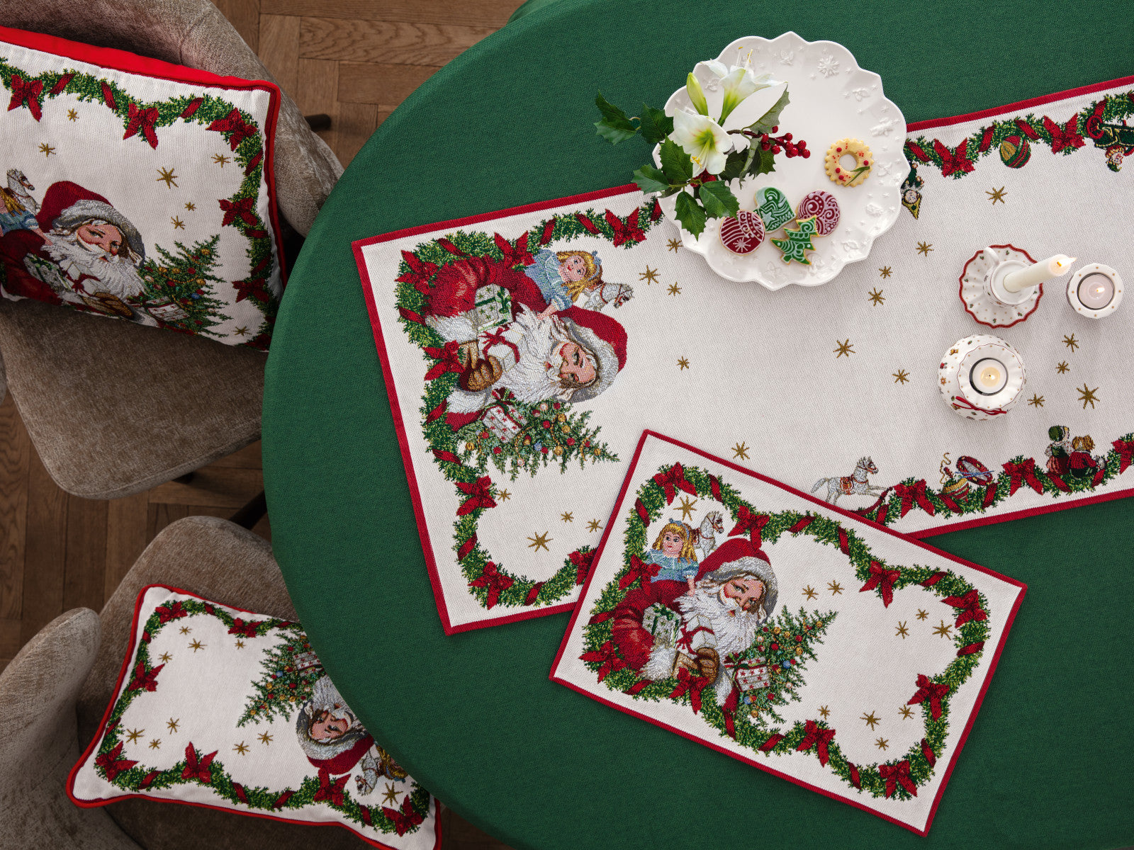 Villeroy & Boch Toy's Fantasy Gobelin Kissen Santa Lifestyle