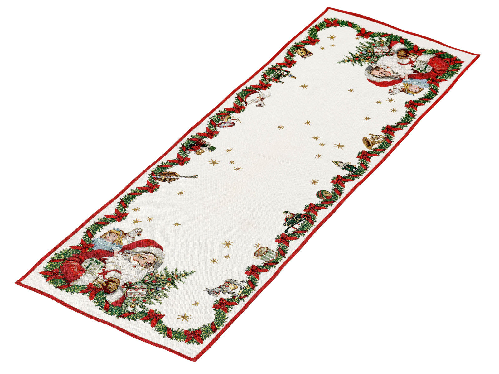 Villeroy & Boch Toy's Fantasy Gobelin Laeufer XL Santa 49x143cm Freisteller