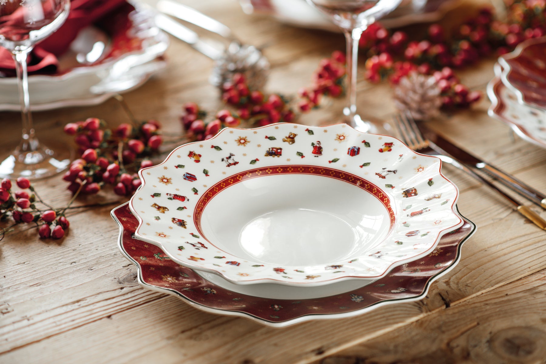 Villeroy & Boch Toy's Delight Suppenteller weiss 26 cm Set6 Lifestyle