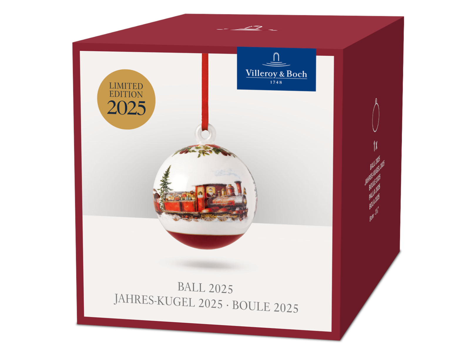 Villeroy & Boch Annual Christmas Edition Jahres-Kugel 2025 Freisteller 3