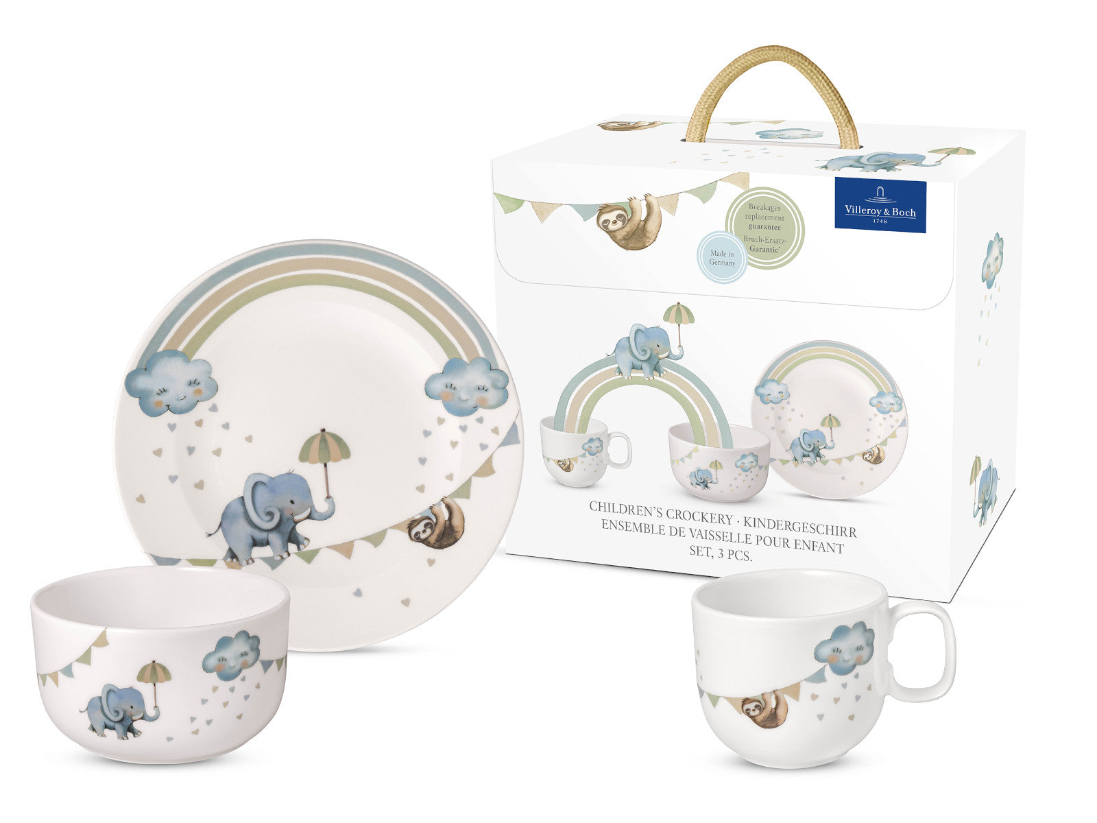 Villeroy & Boch Walk like an Elephant Kindergeschirrset 3tlg Freisteller 1