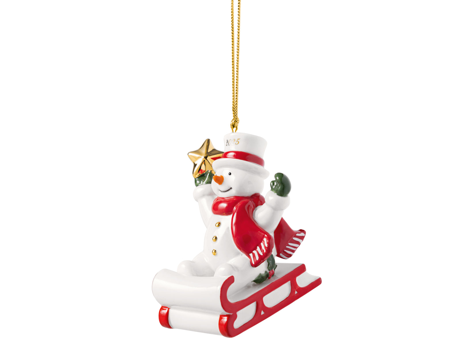 Villeroy & Boch Christmas Classics Ornament Schneemann 2025 Freisteller 2