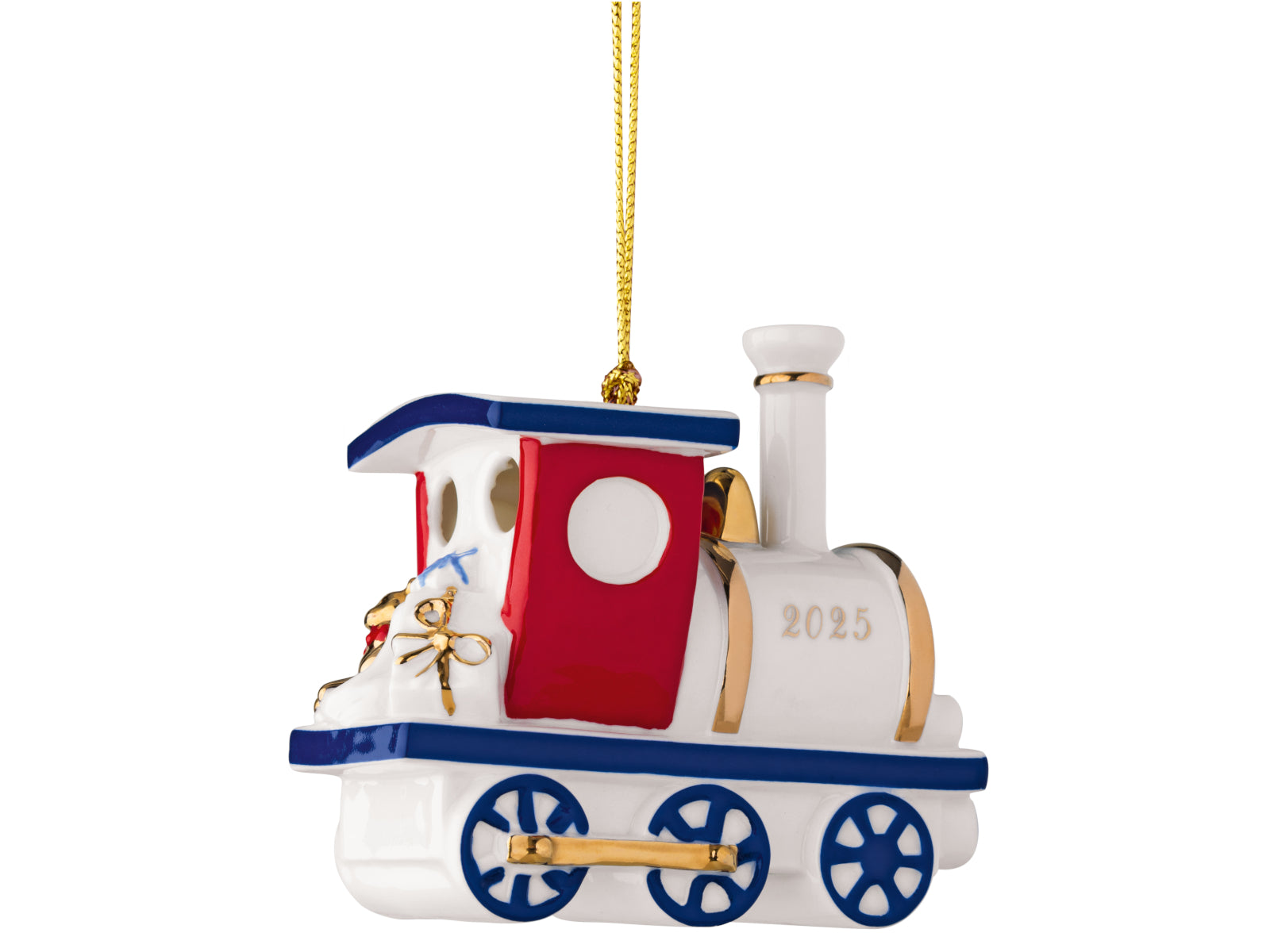 Villeroy & Boch Christmas Classics Ornament Lokomotive 2025 Freisteller 2