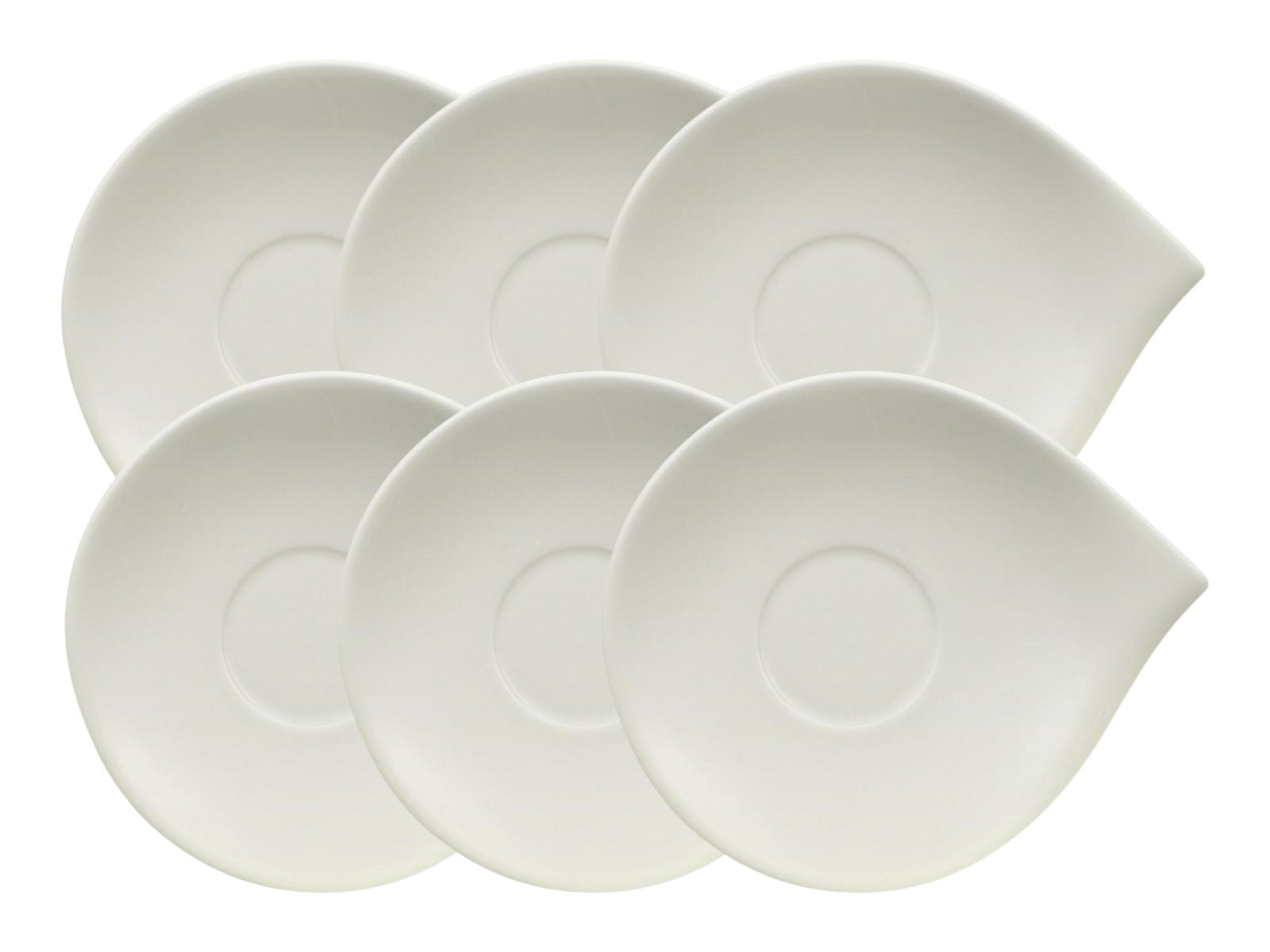 Villeroy & Boch Flow Kaffeeuntertasse 18 x 15 cm Set6 Freisteller