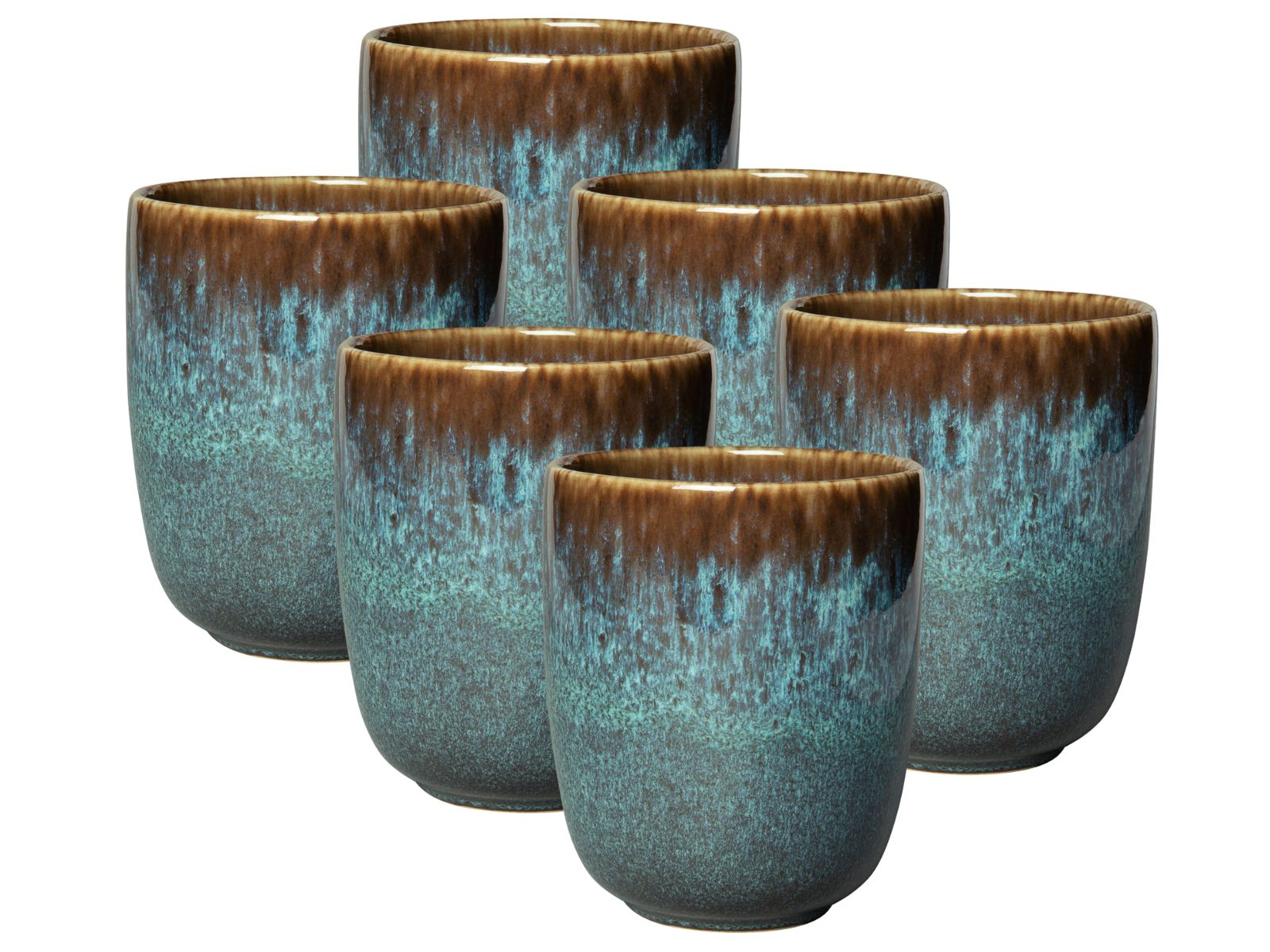 like Villeroy & Boch Lave glace Becher ohne Henkel 0,4 l Set6 Freisteller