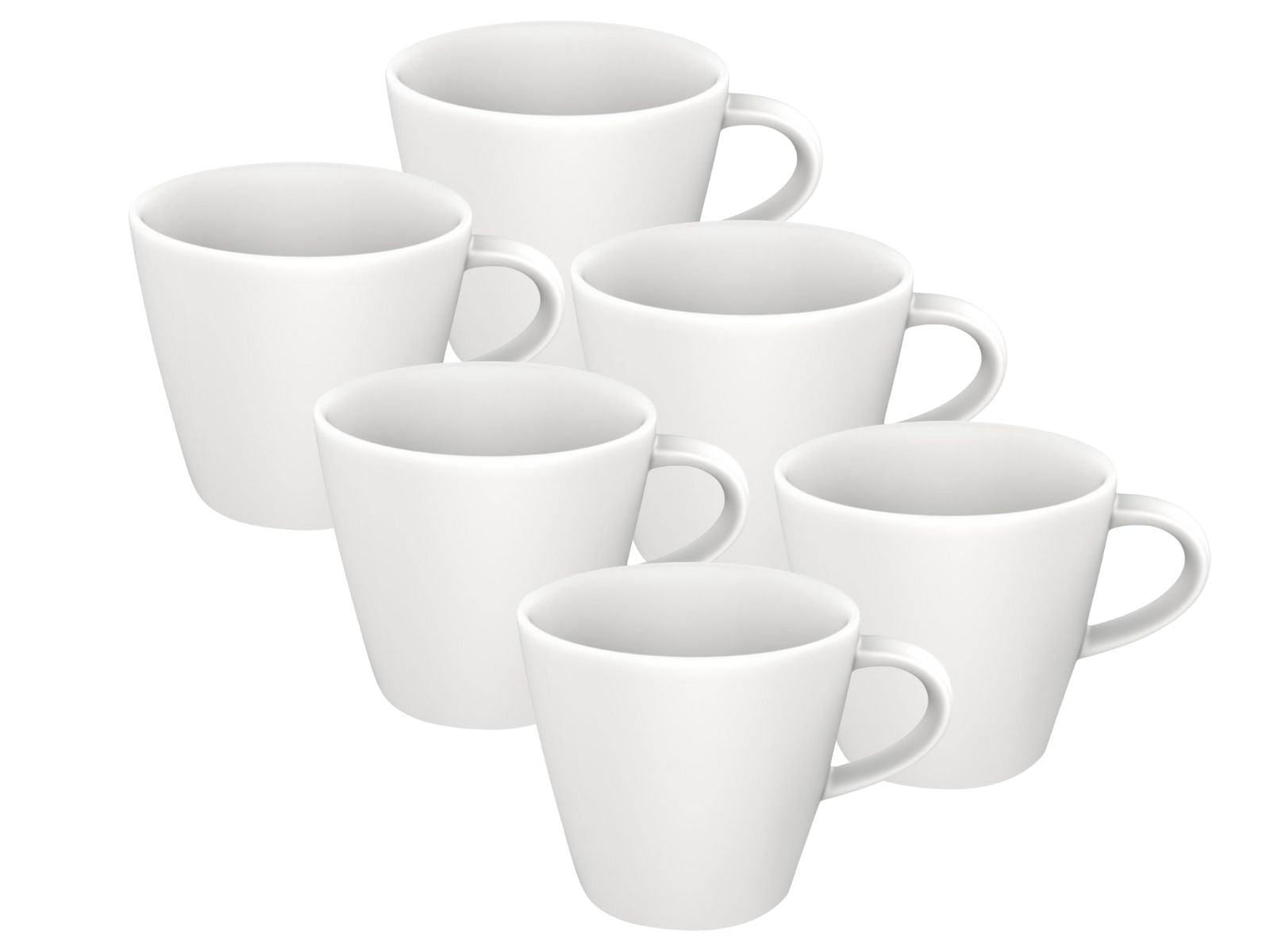 Villeroy & Boch Manufacture Rock blanc Kaffeeobertasse 0,15l Set6 Freisteller