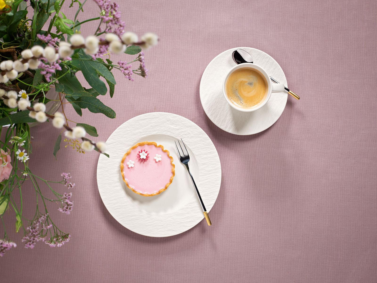 Villeroy & Boch Manufacture Rock blanc Kaffeetasse mit Untertasse 2tlg. Lifestyle