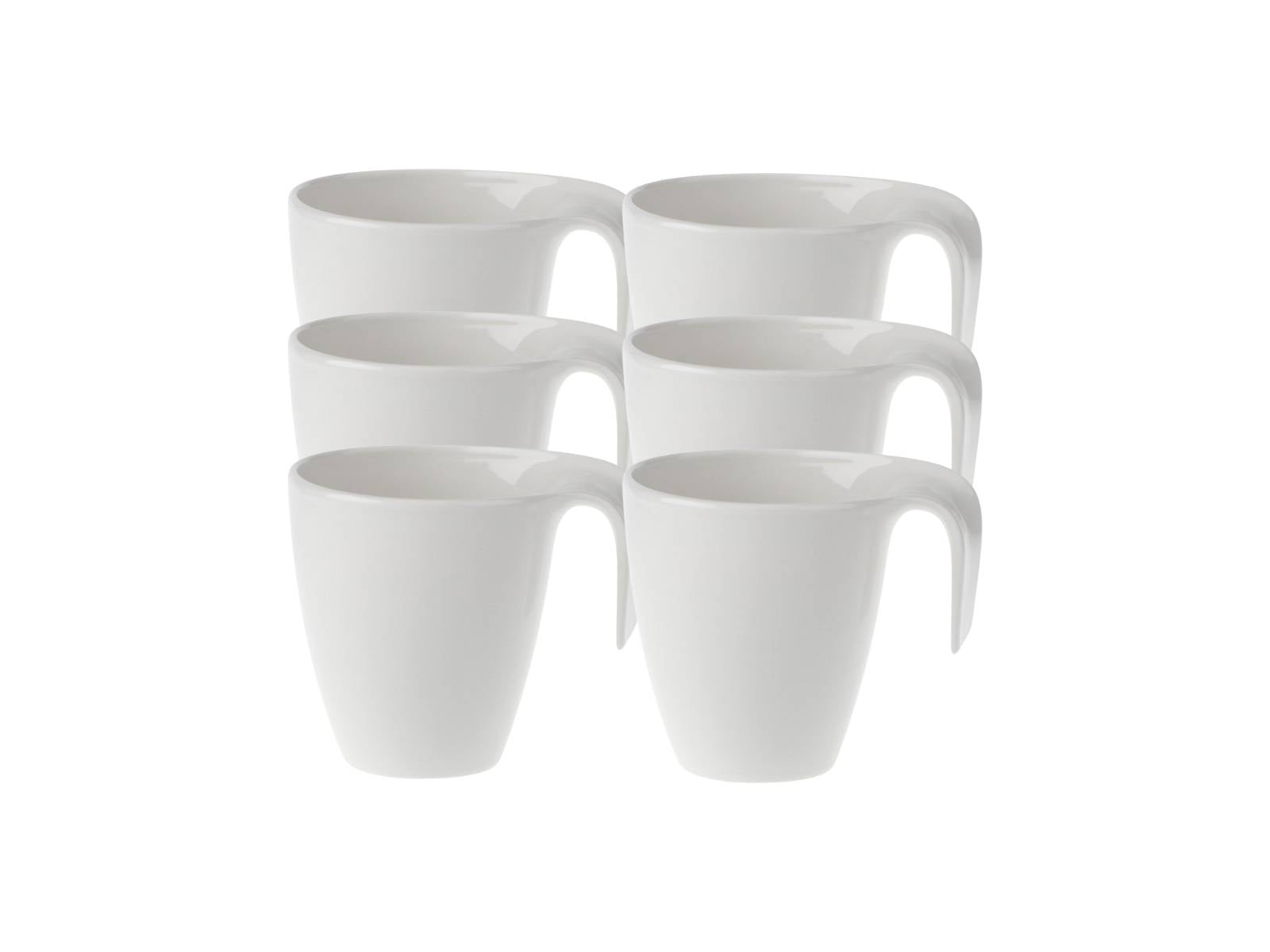 Villeroy & Boch Flow Becher mit Henkel 0,34 l Set6