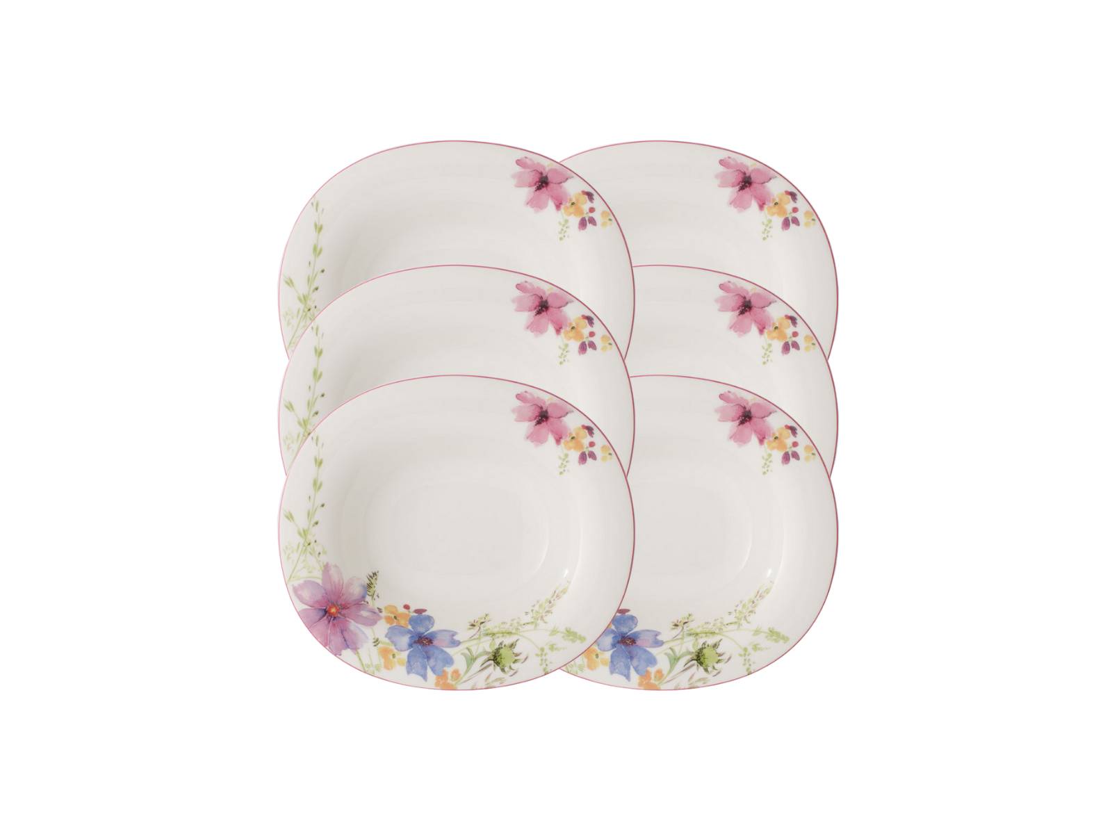 Villeroy & Boch Mariefleur Basic Suppenteller oval 24 x 21 cm Set6