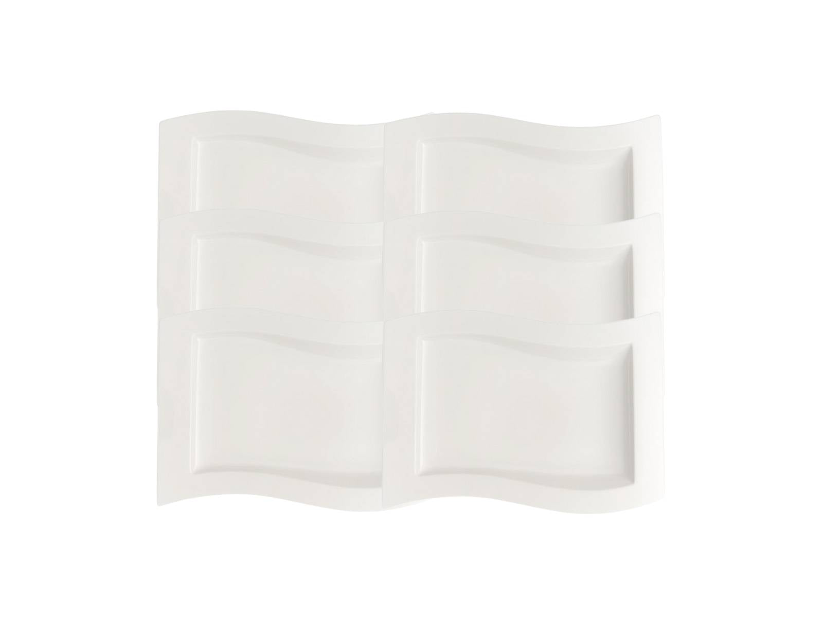 Villeroy & Boch New Wave Gourmetteller 33 x 24 cm Set6