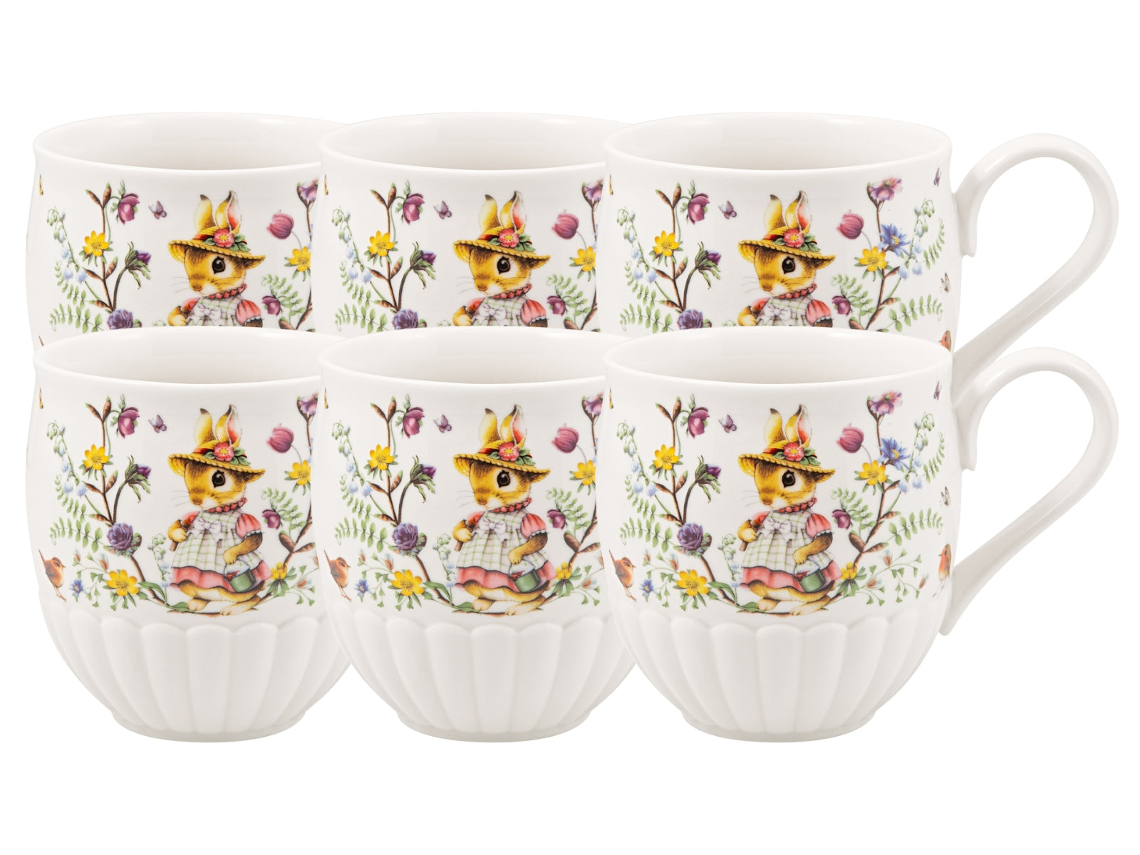 Villeroy & Boch Spring Fantasy Becher mit Henkel Familie 0,44l Set6 Freisteller 1