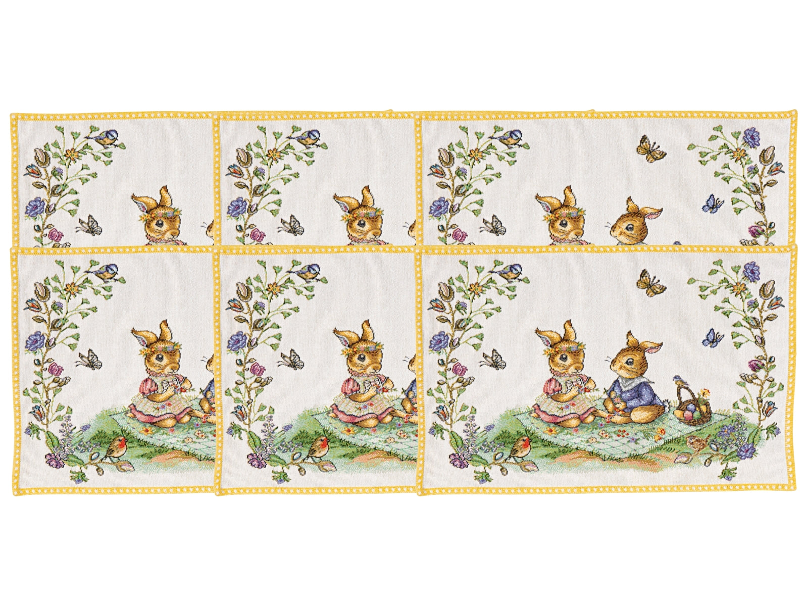 Villeroy & Boch Spring Fantasy Gobelin Platzset Picknick 32x48cm Set6 Freisteller 1