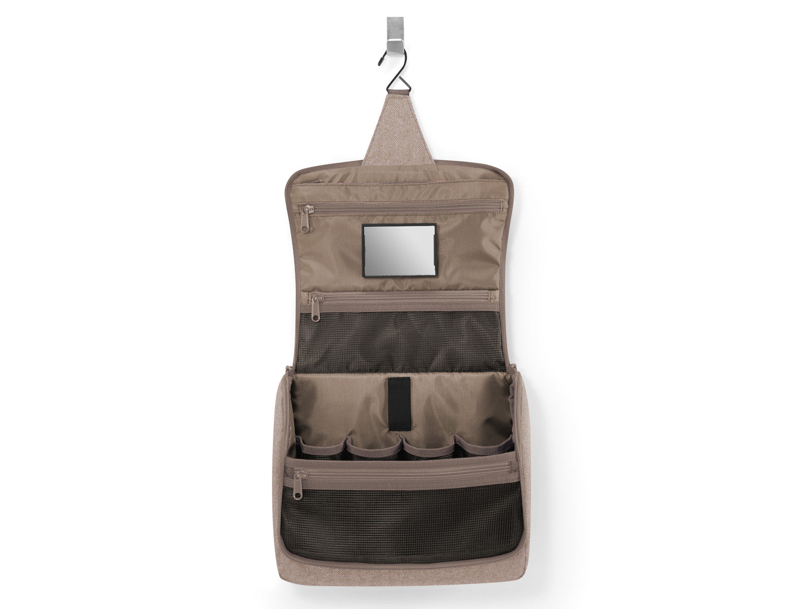 reisenthel toiletbag XL herringbone mokka Freisteller 3