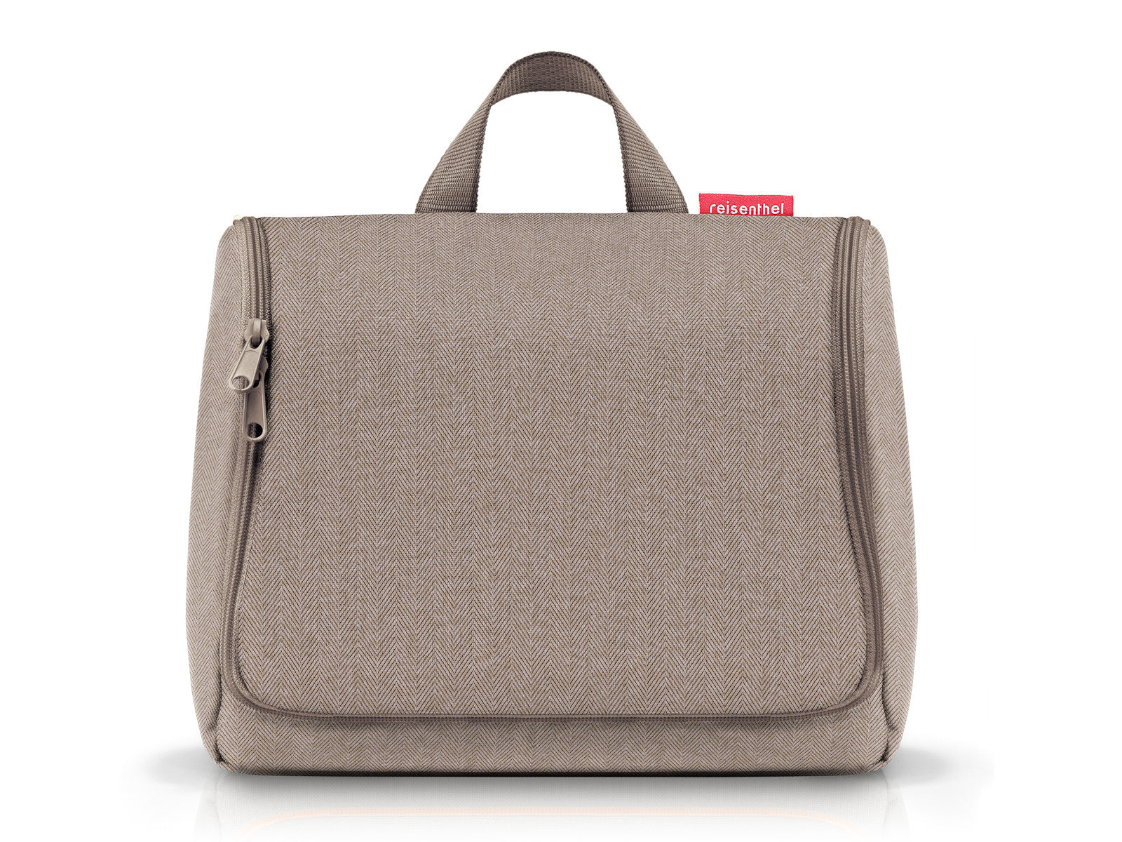 reisenthel toiletbag XL herringbone mokka Freisteller 1